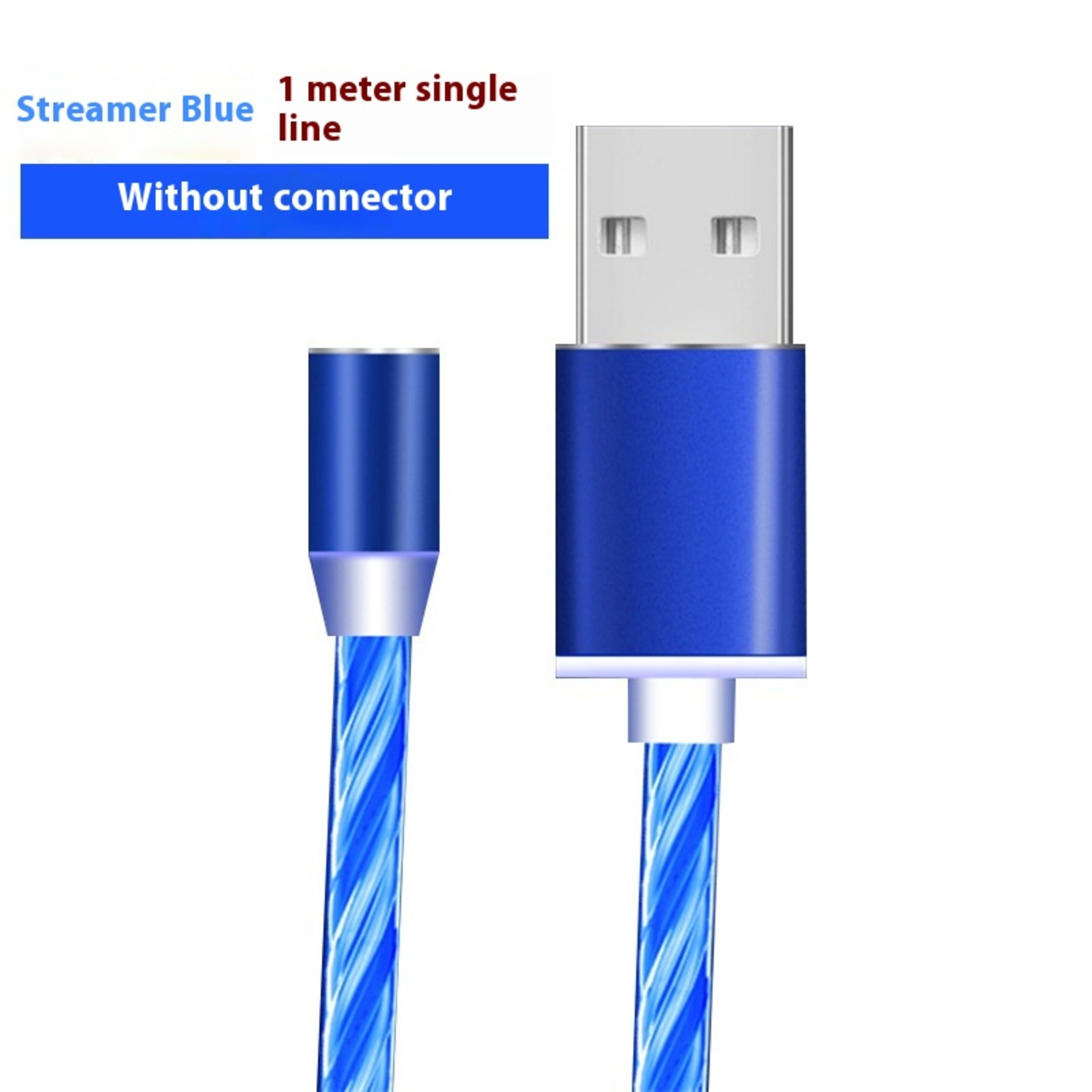Colorful Streamer Mobile Phone Cable Magnetic Three-in-one USB Data Cable 11