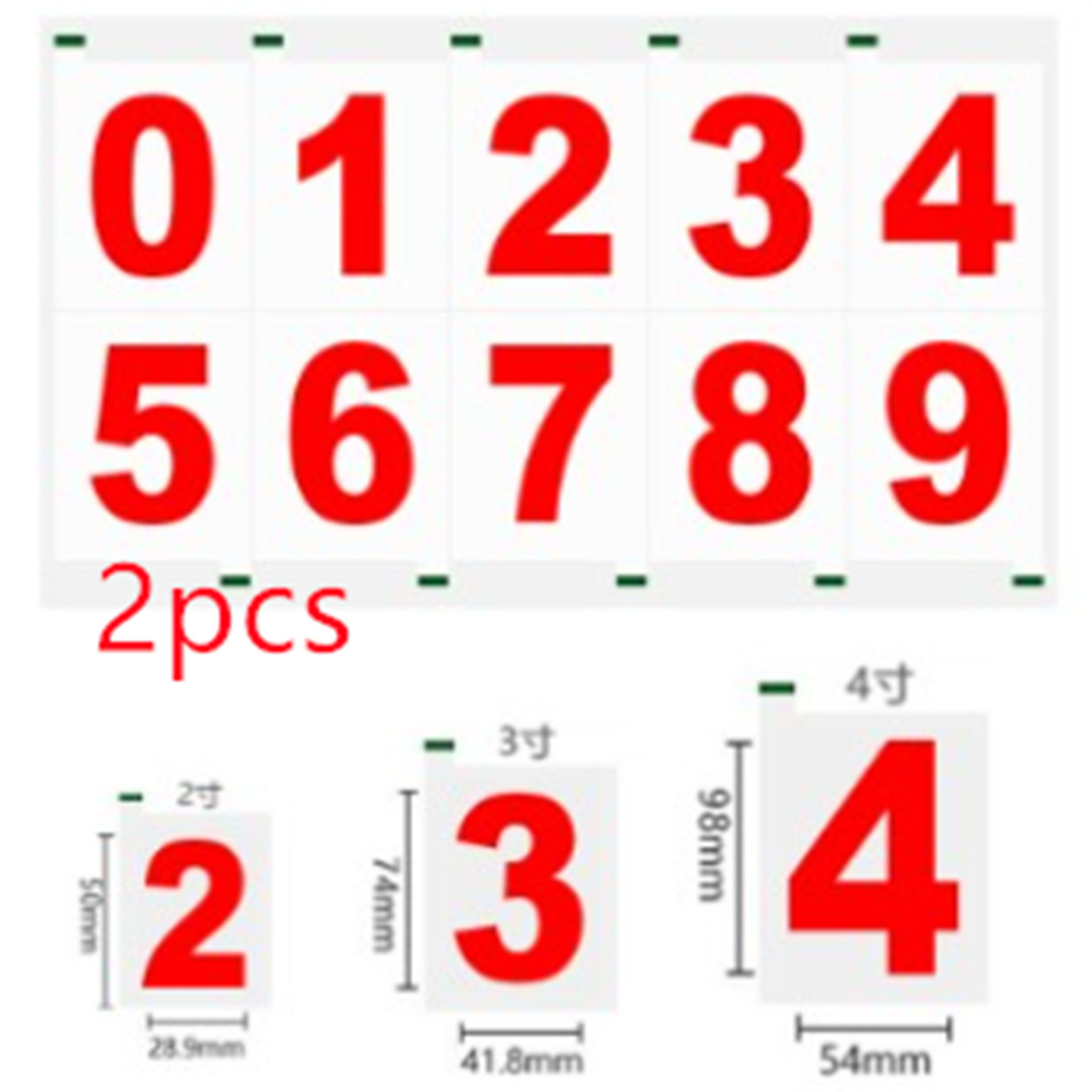 High Temperature Resistant Signboard Reflective Waterproof Pvc Adhesive Number Paper 10