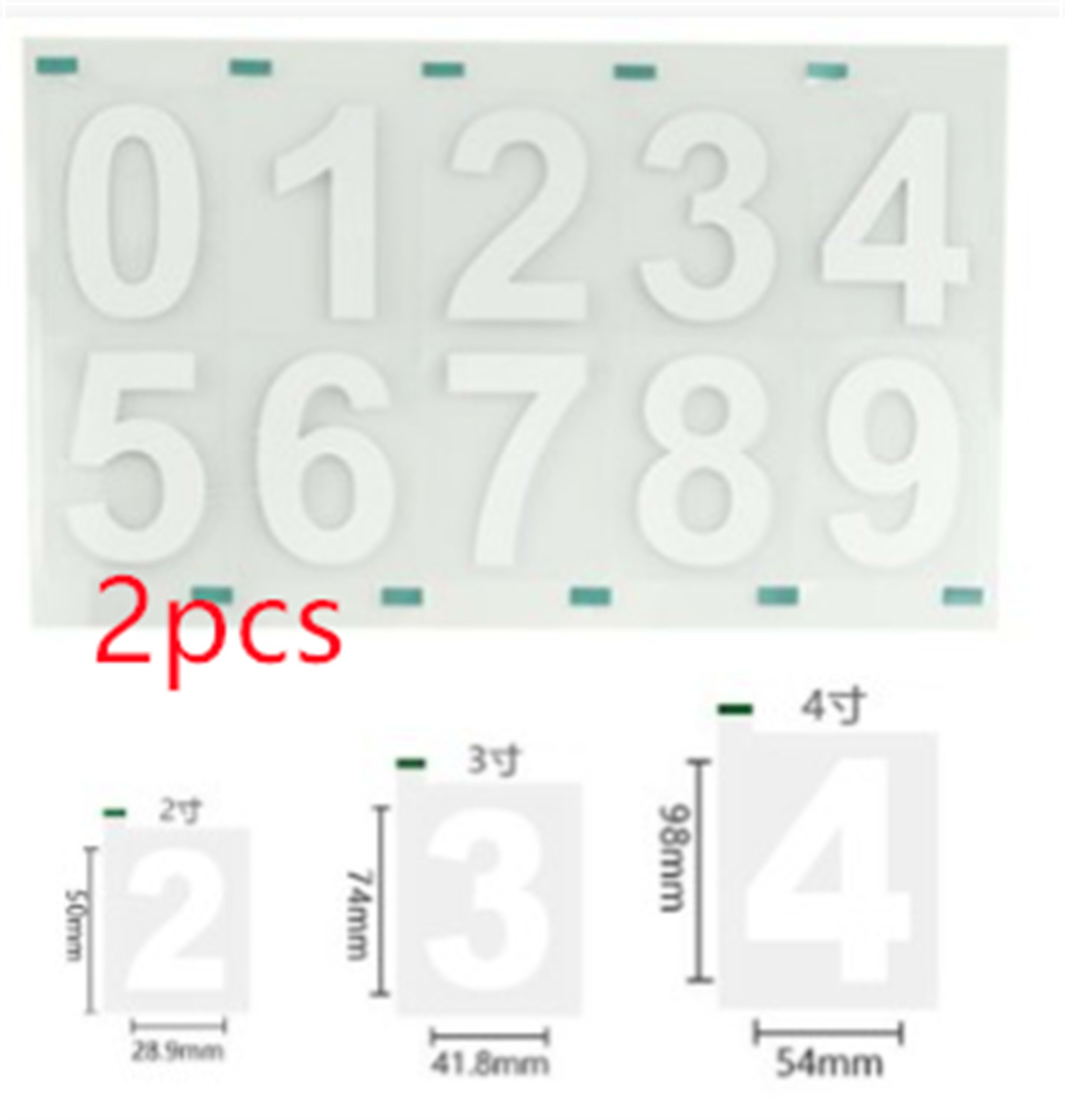 High Temperature Resistant Signboard Reflective Waterproof Pvc Adhesive Number Paper 11