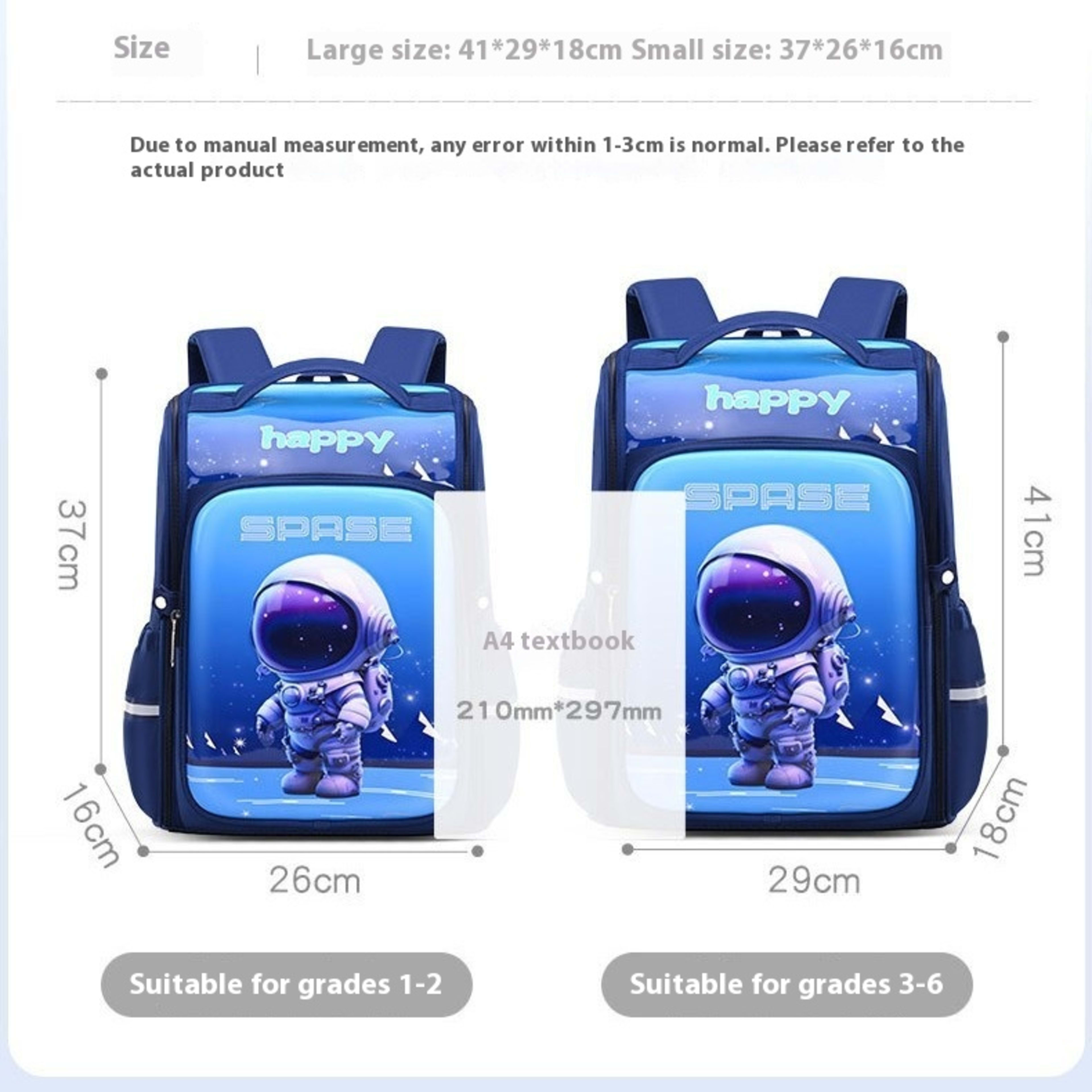 Cartoon One-piece Lightweight Children's Backpack 3