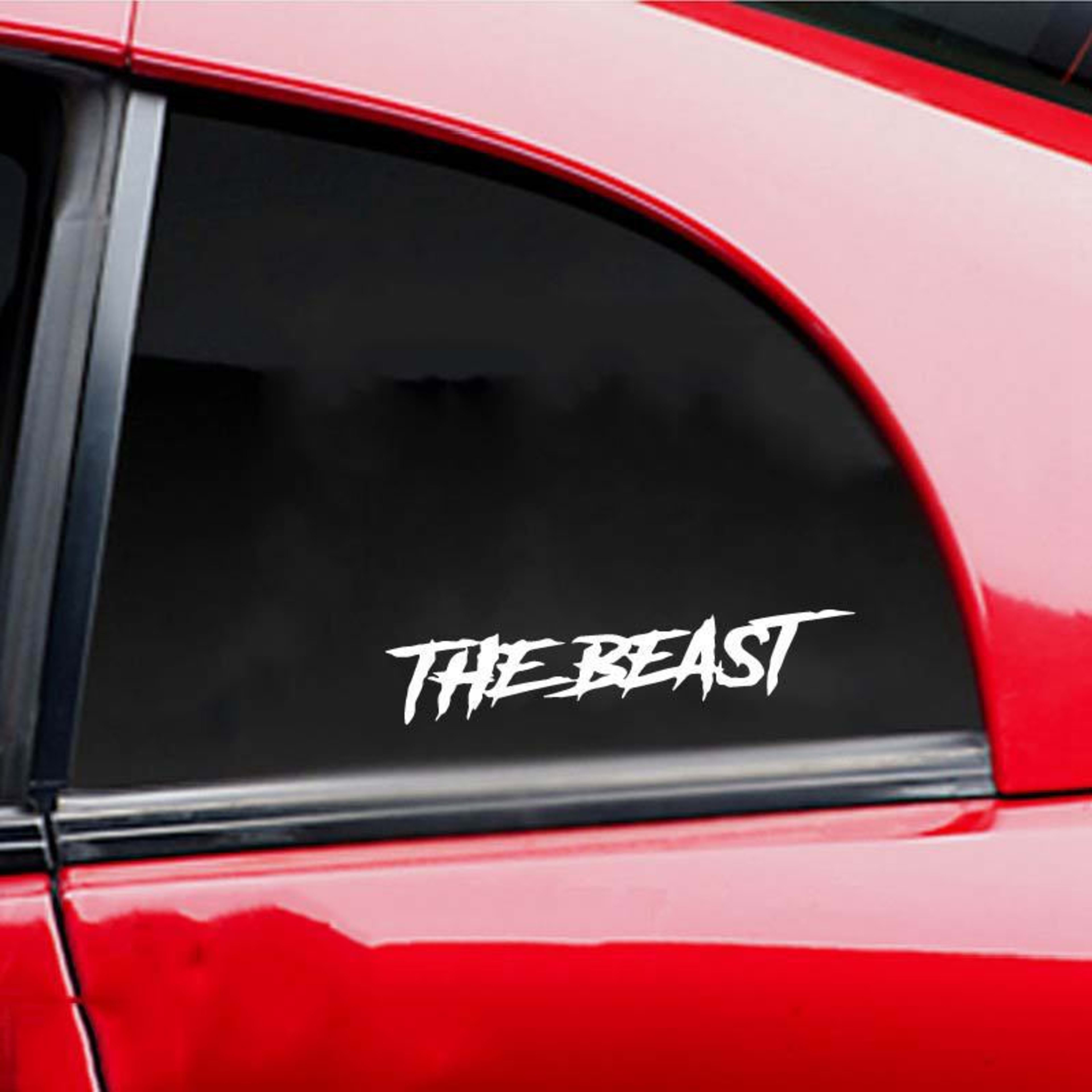 Foreign Trade Automobile English Beast Personality Creative Fashion Cool English Body Glass Decorative Sticker 2