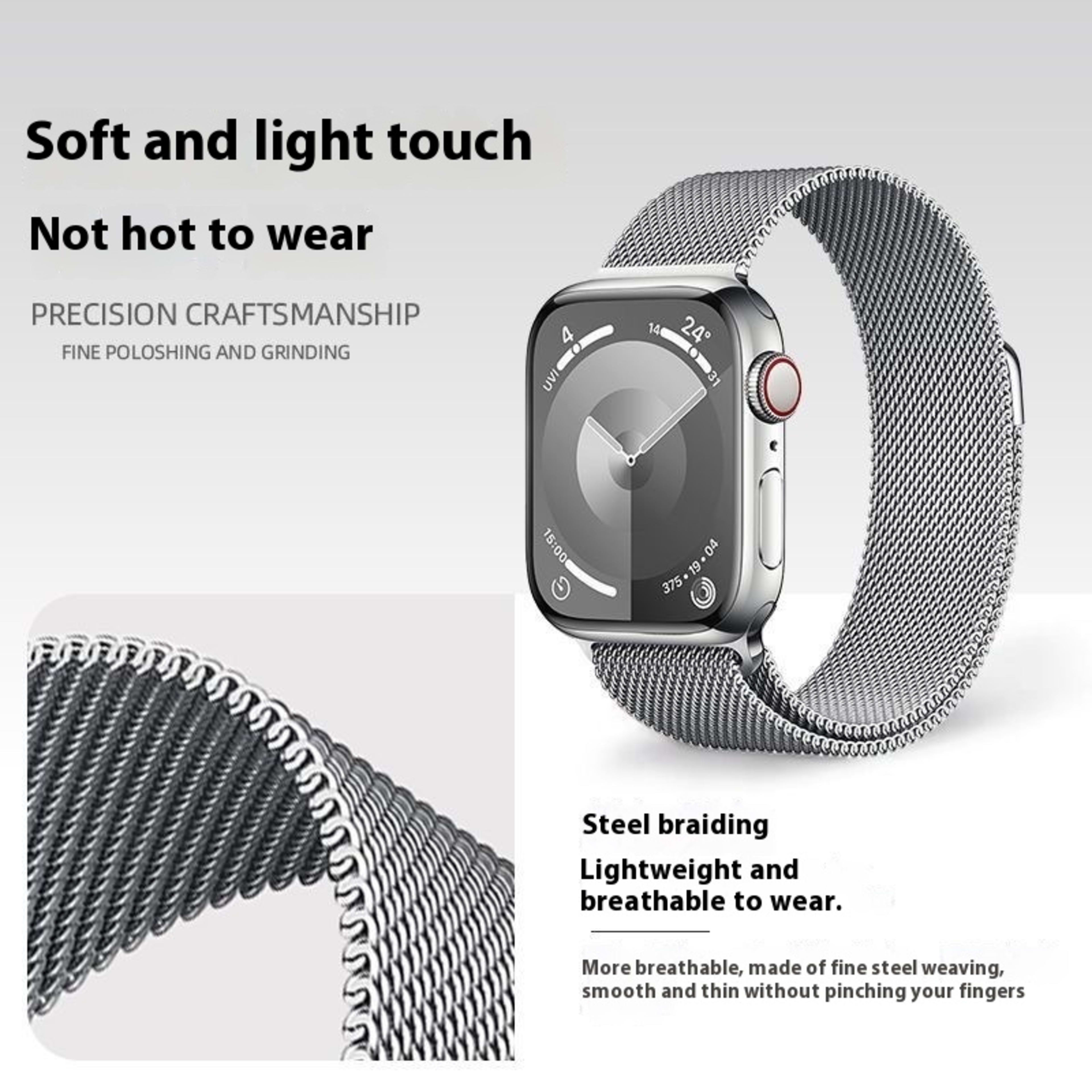 Milanis Magnetic Strap Stainless Steel Metal 7