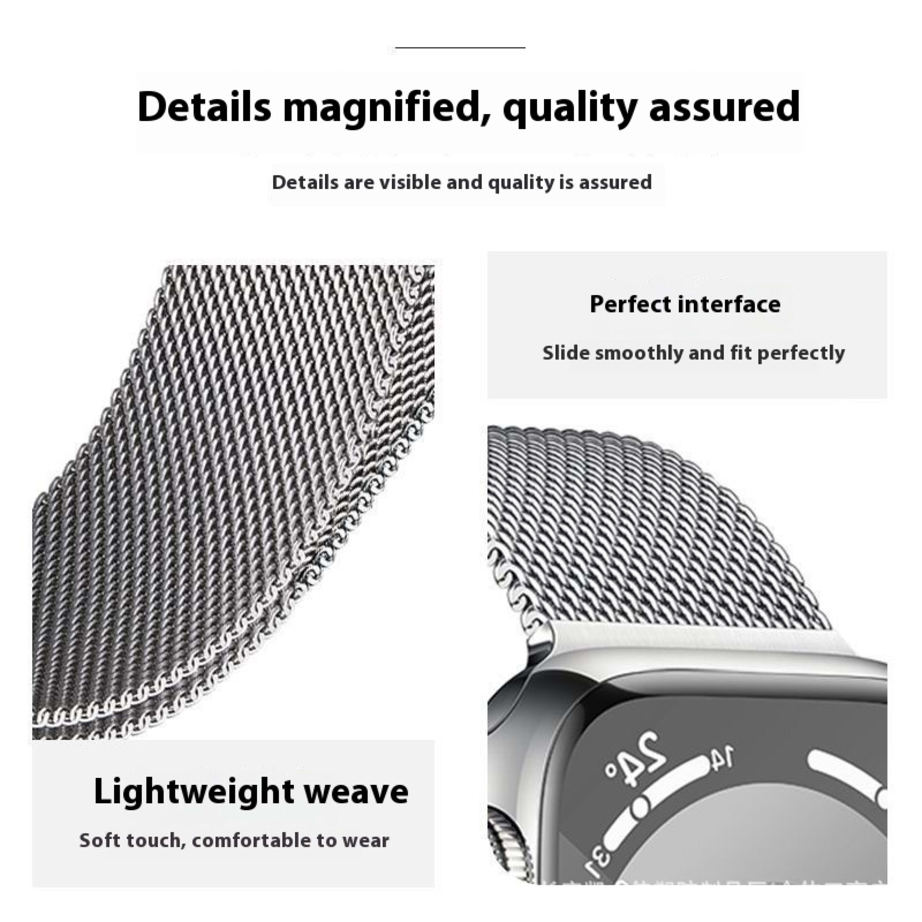 Milanis Magnetic Strap Stainless Steel Metal 11