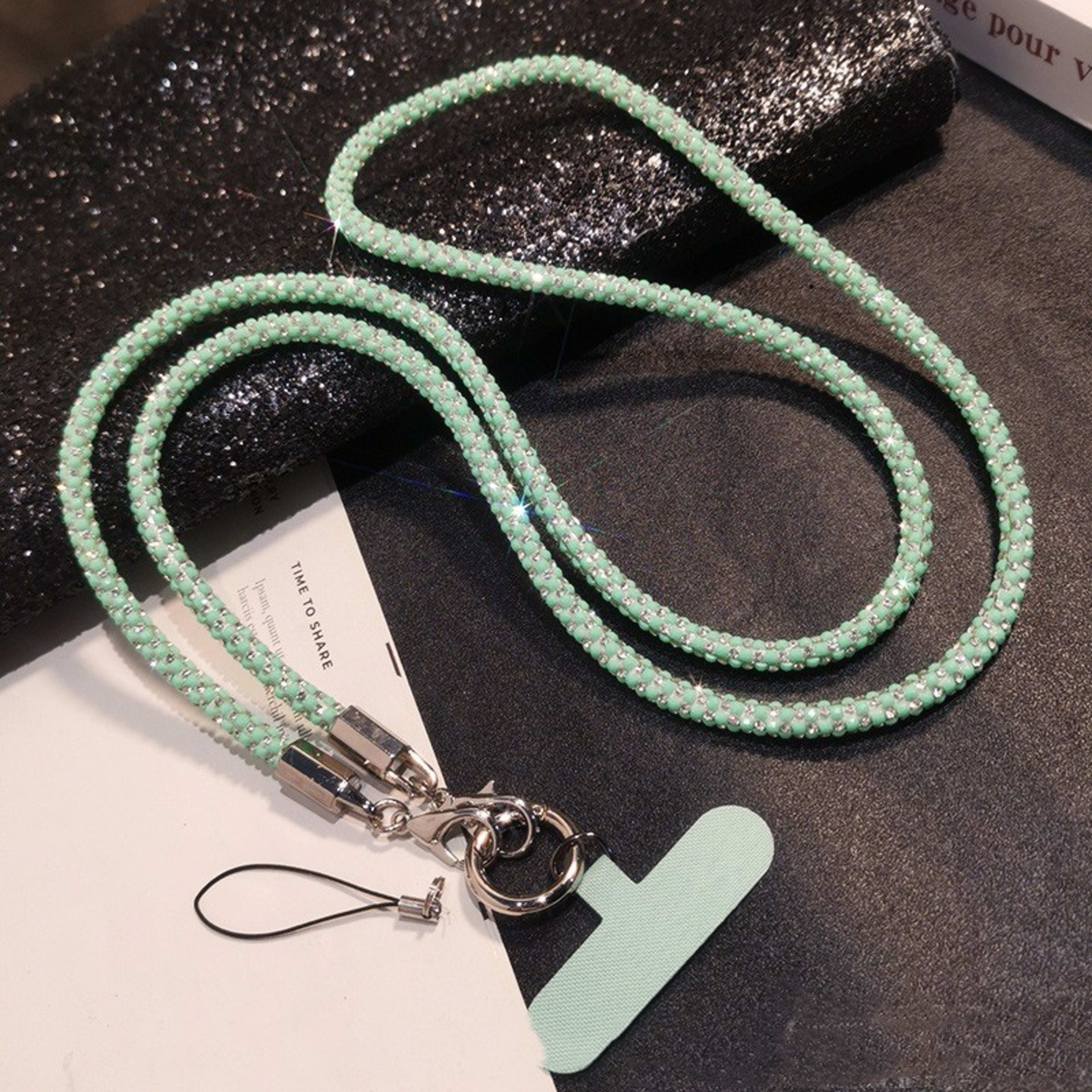 Rhinestone Mobile Phone Lanyard Crossbody Long 7