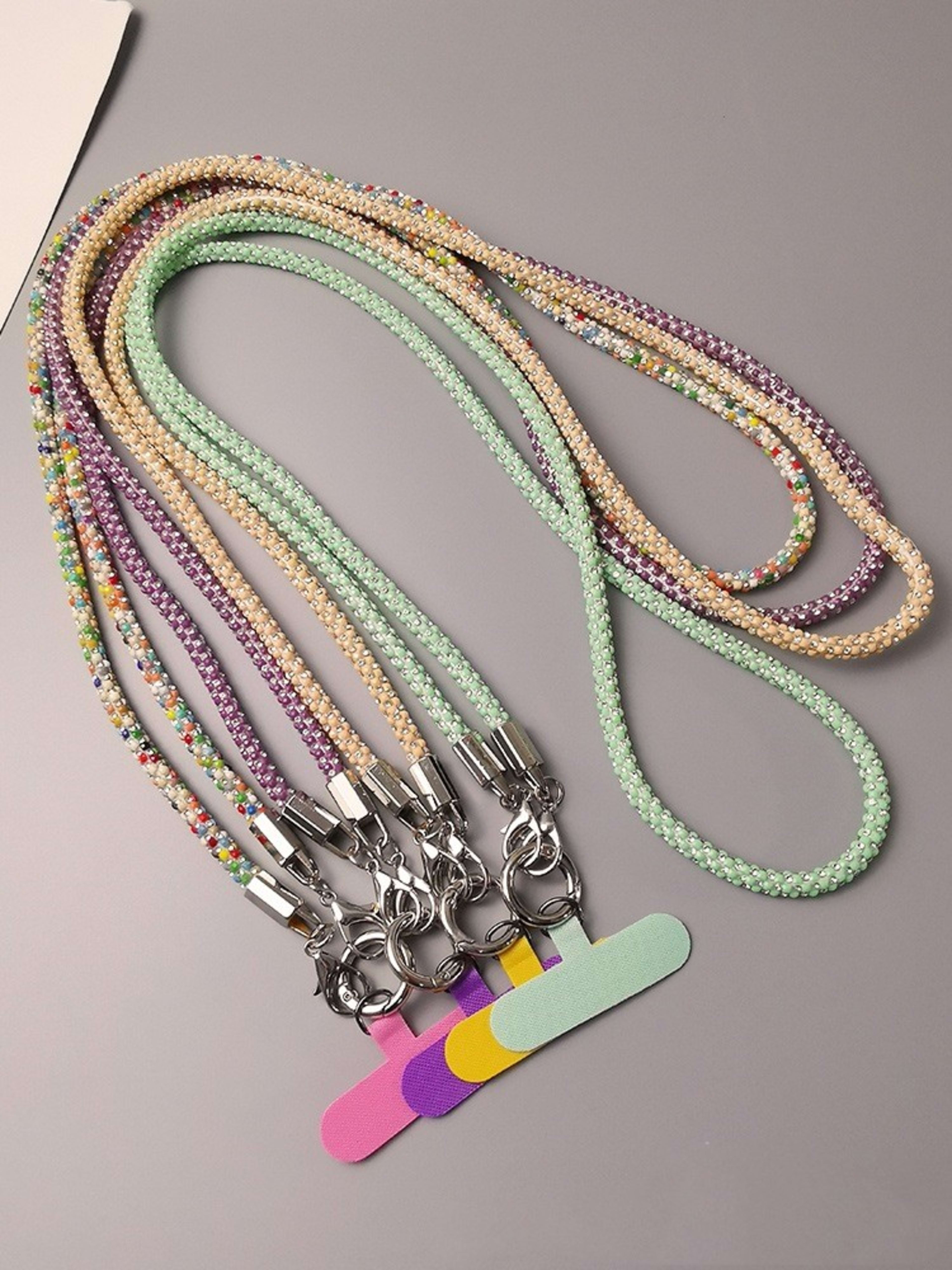 Rhinestone Mobile Phone Lanyard Crossbody Long 6