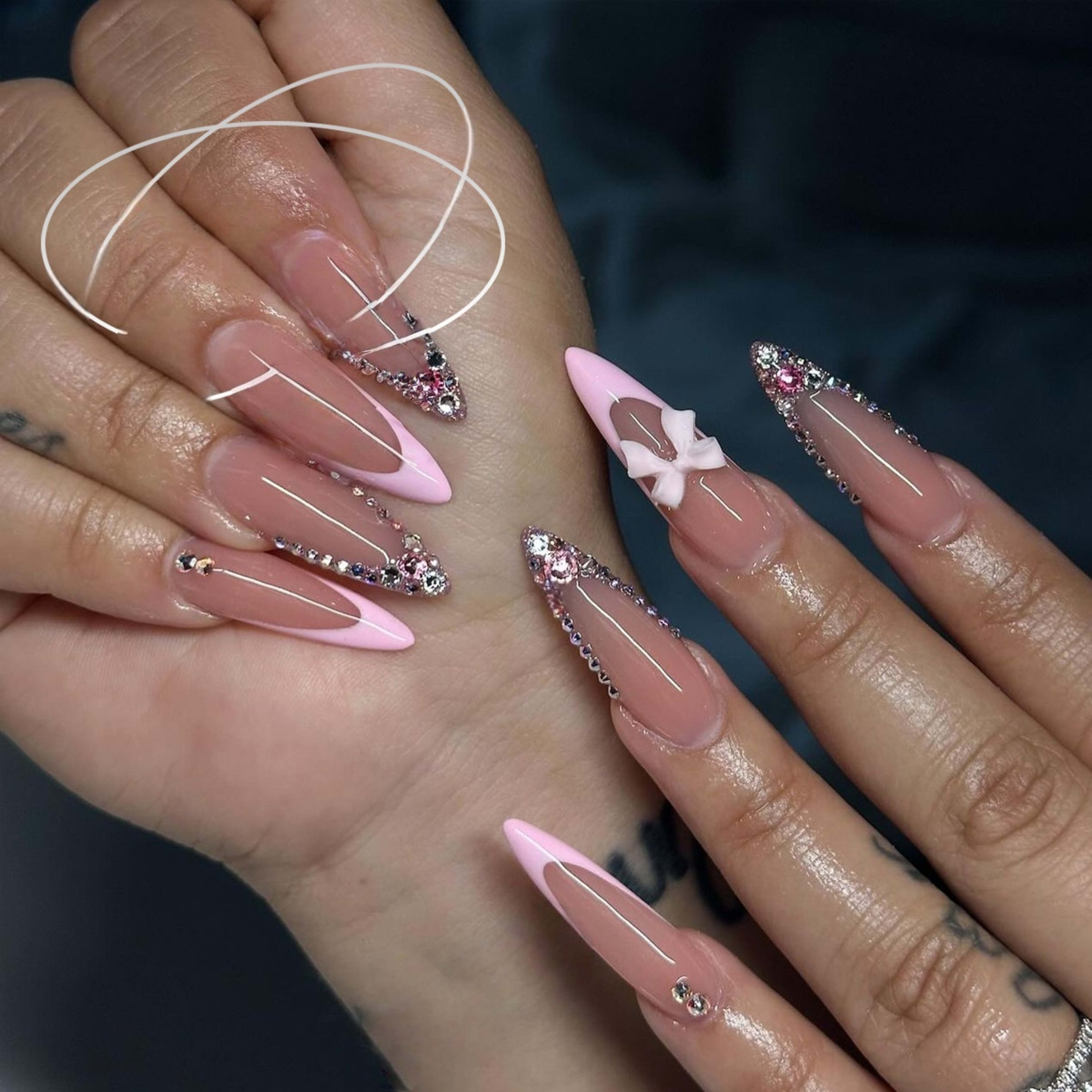 Nail Tip Finished Wearable Short Square 20