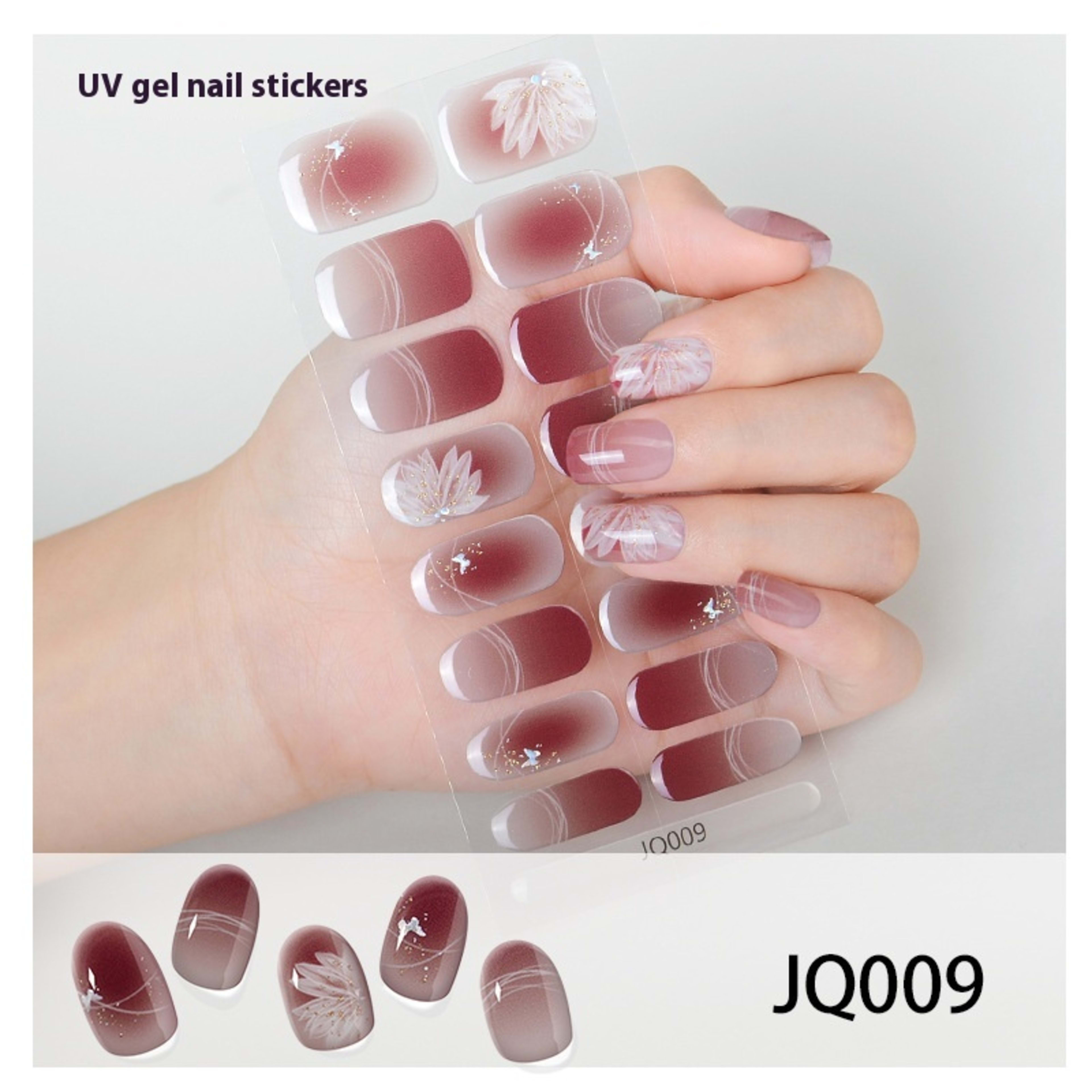 Gel Nail Sticker Light Hardening 40
