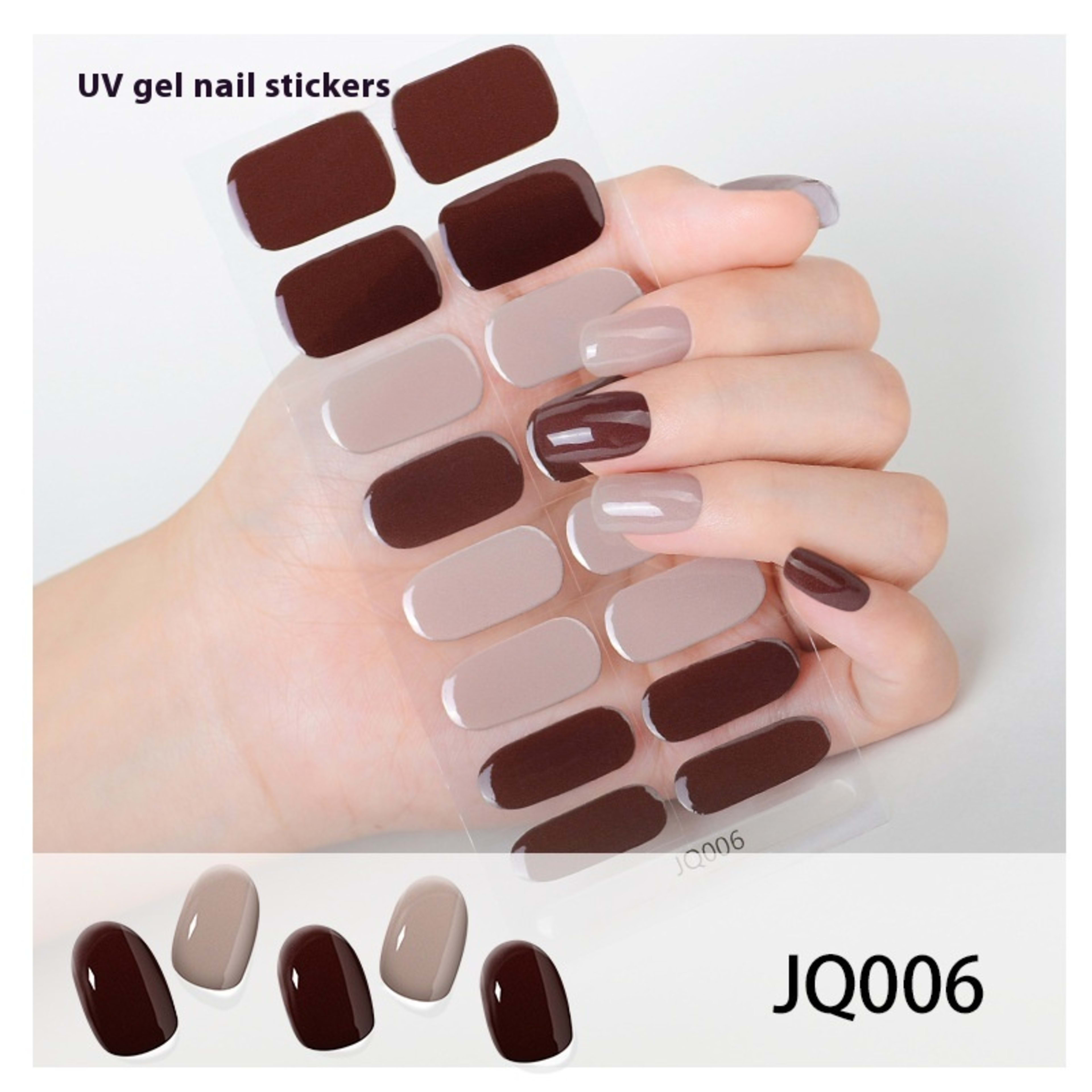 Gel Nail Sticker Light Hardening 44