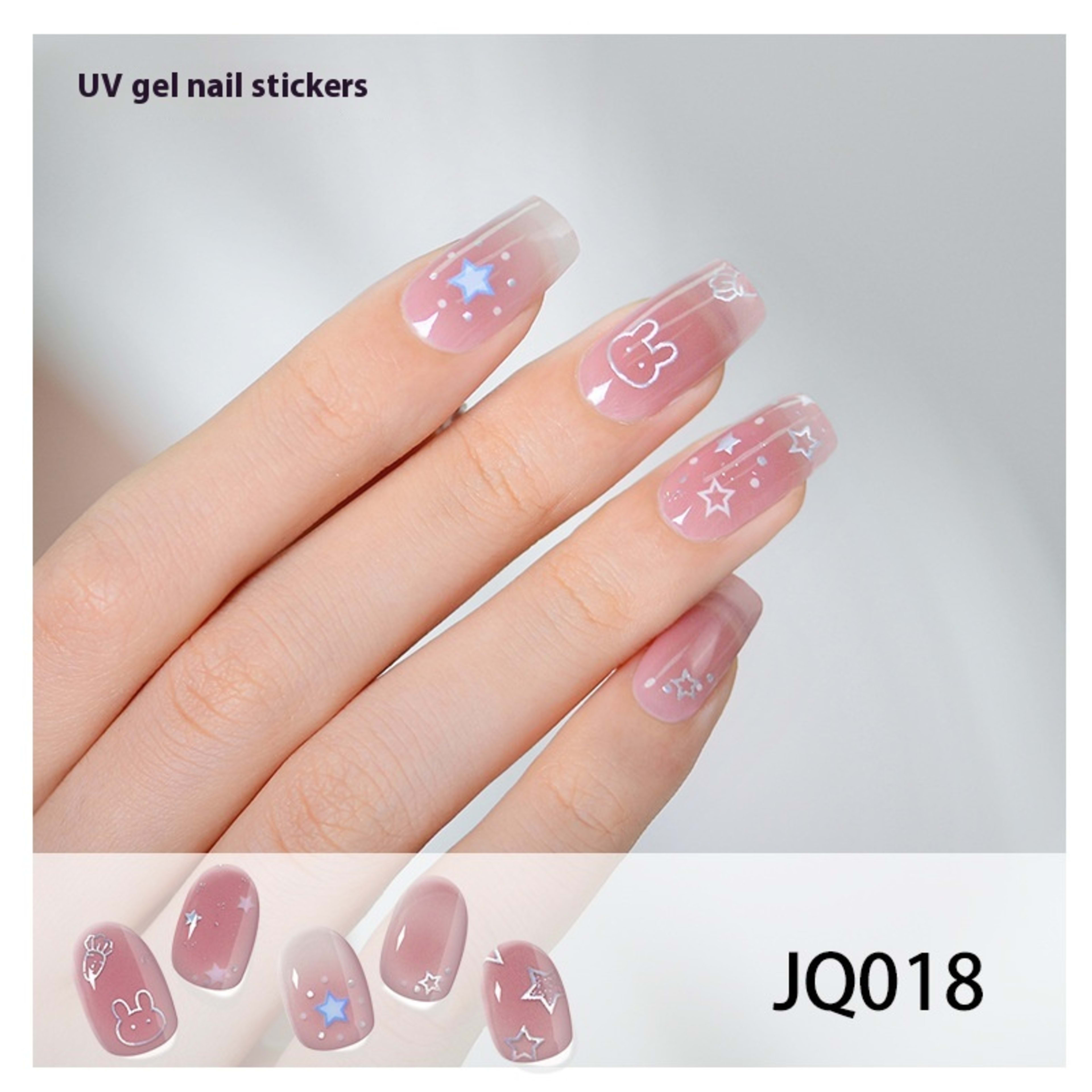 Gel Nail Sticker Light Hardening 53
