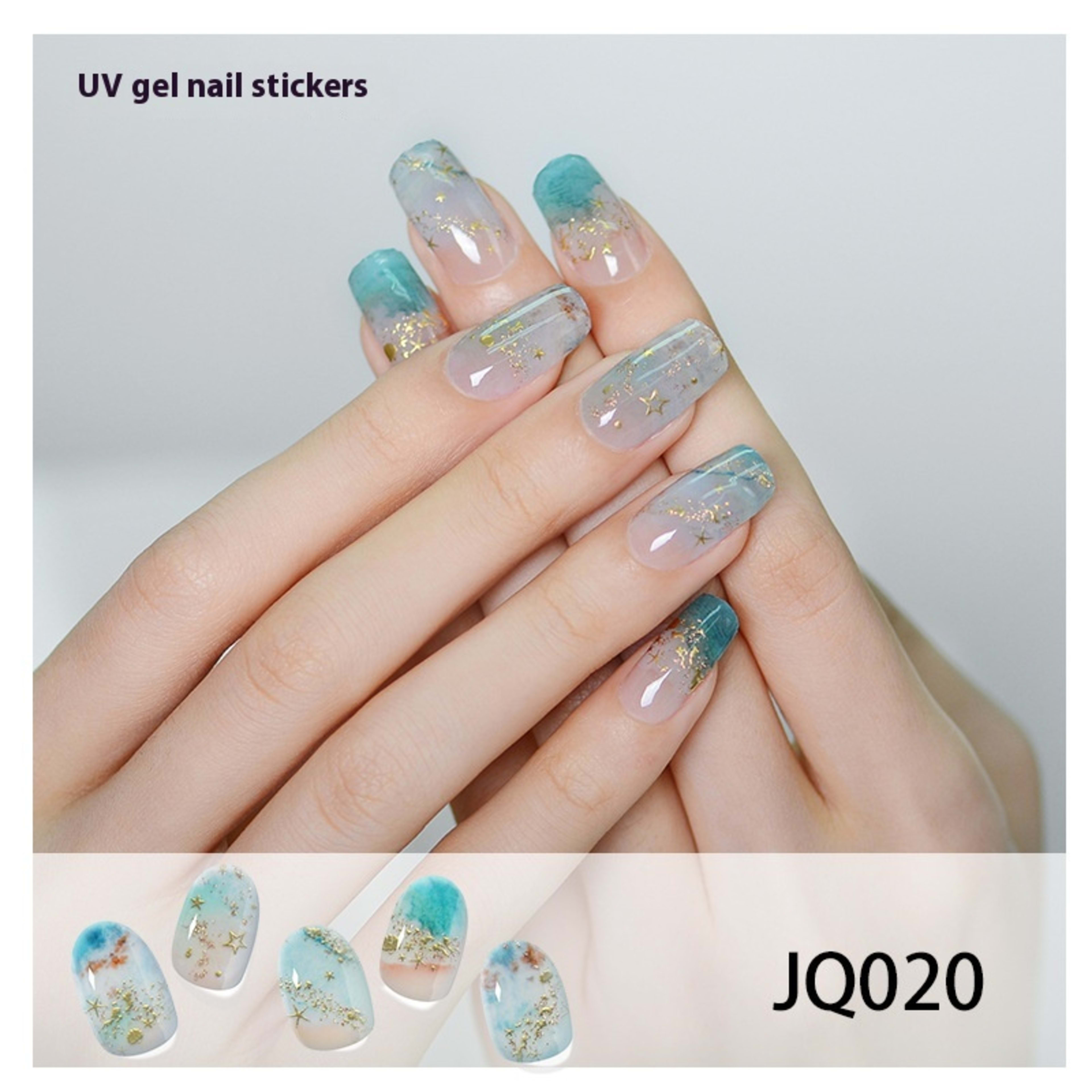Gel Nail Sticker Light Hardening 10