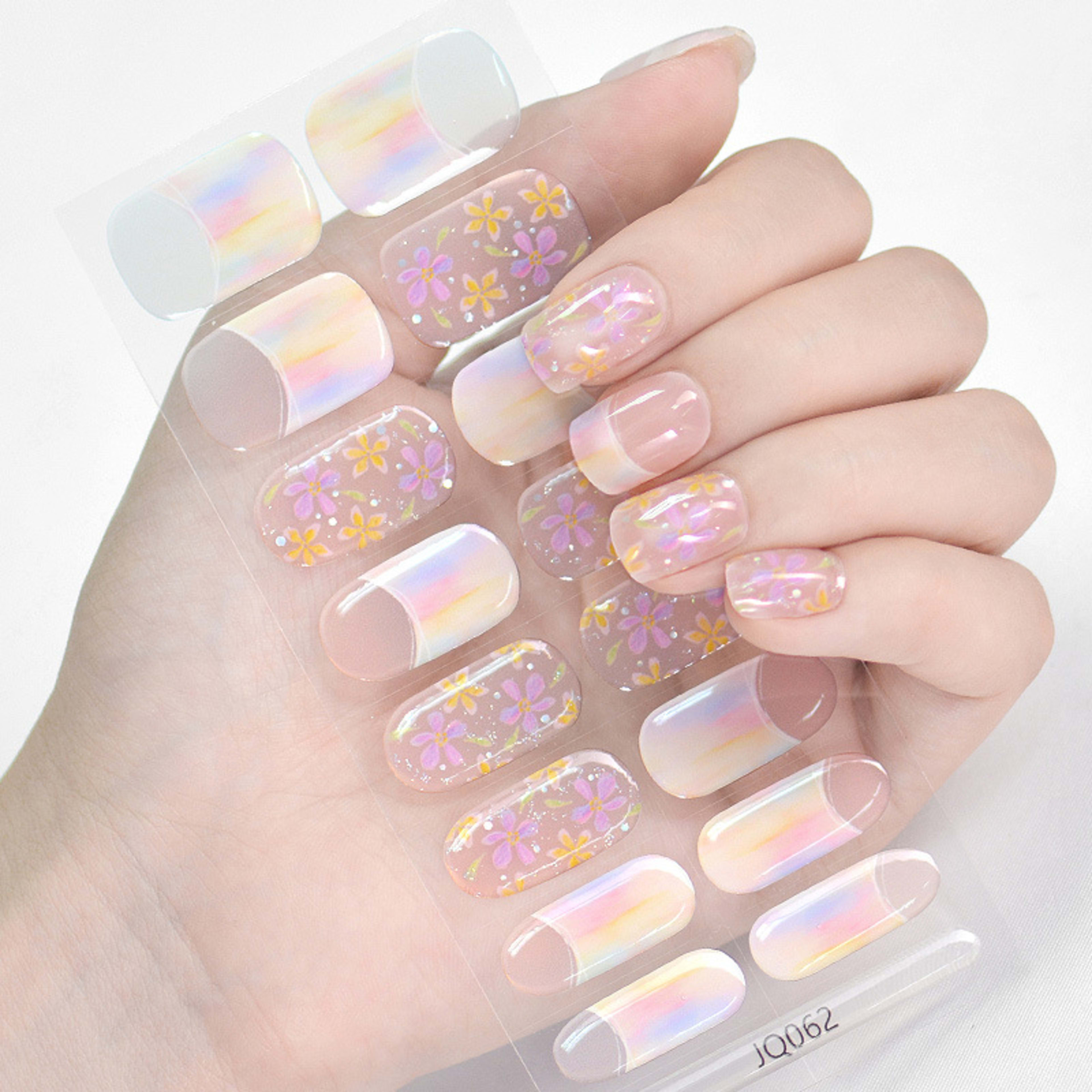 Gel Nail Sticker Light Hardening 52