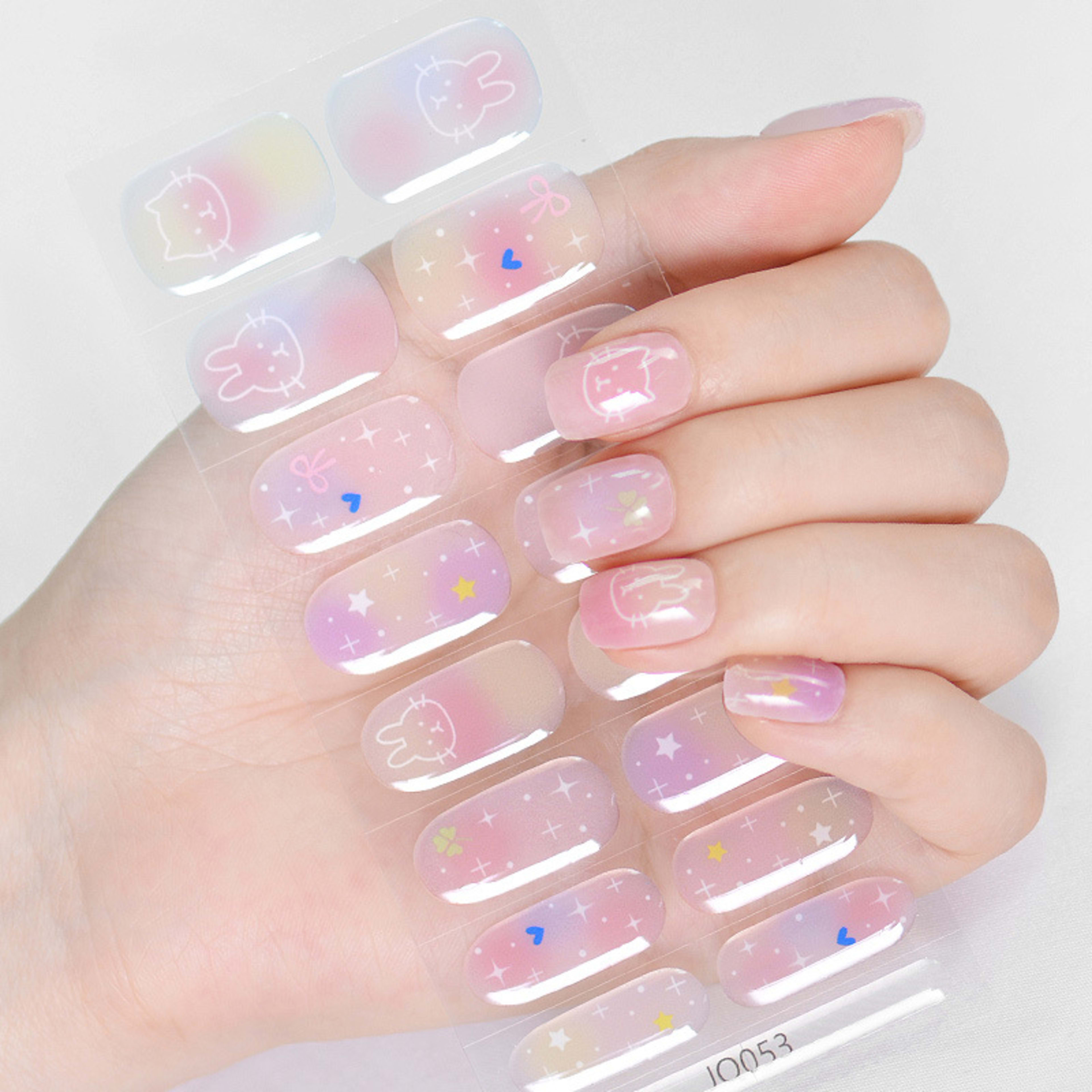 Gel Nail Sticker Light Hardening 62