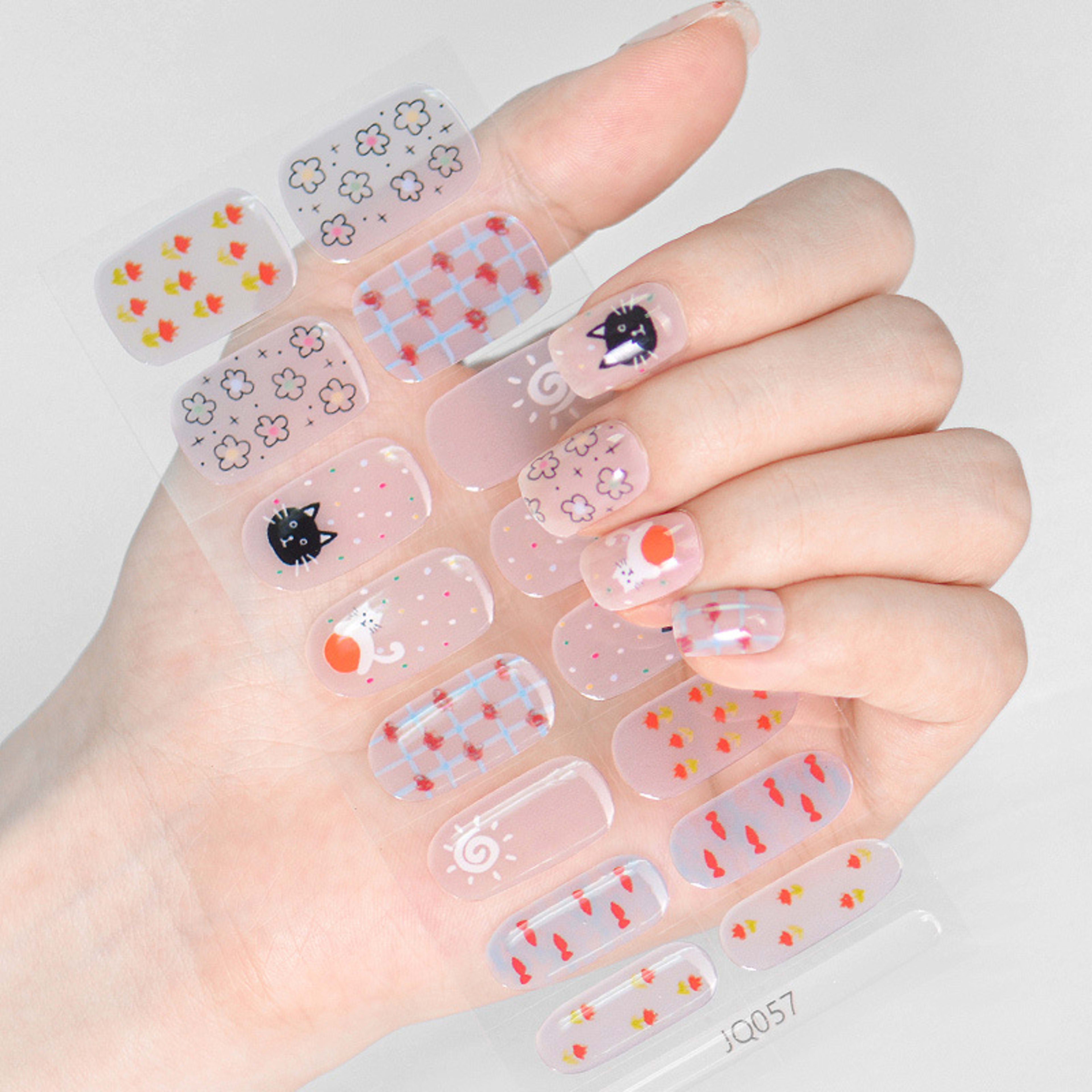 Gel Nail Sticker Light Hardening 57