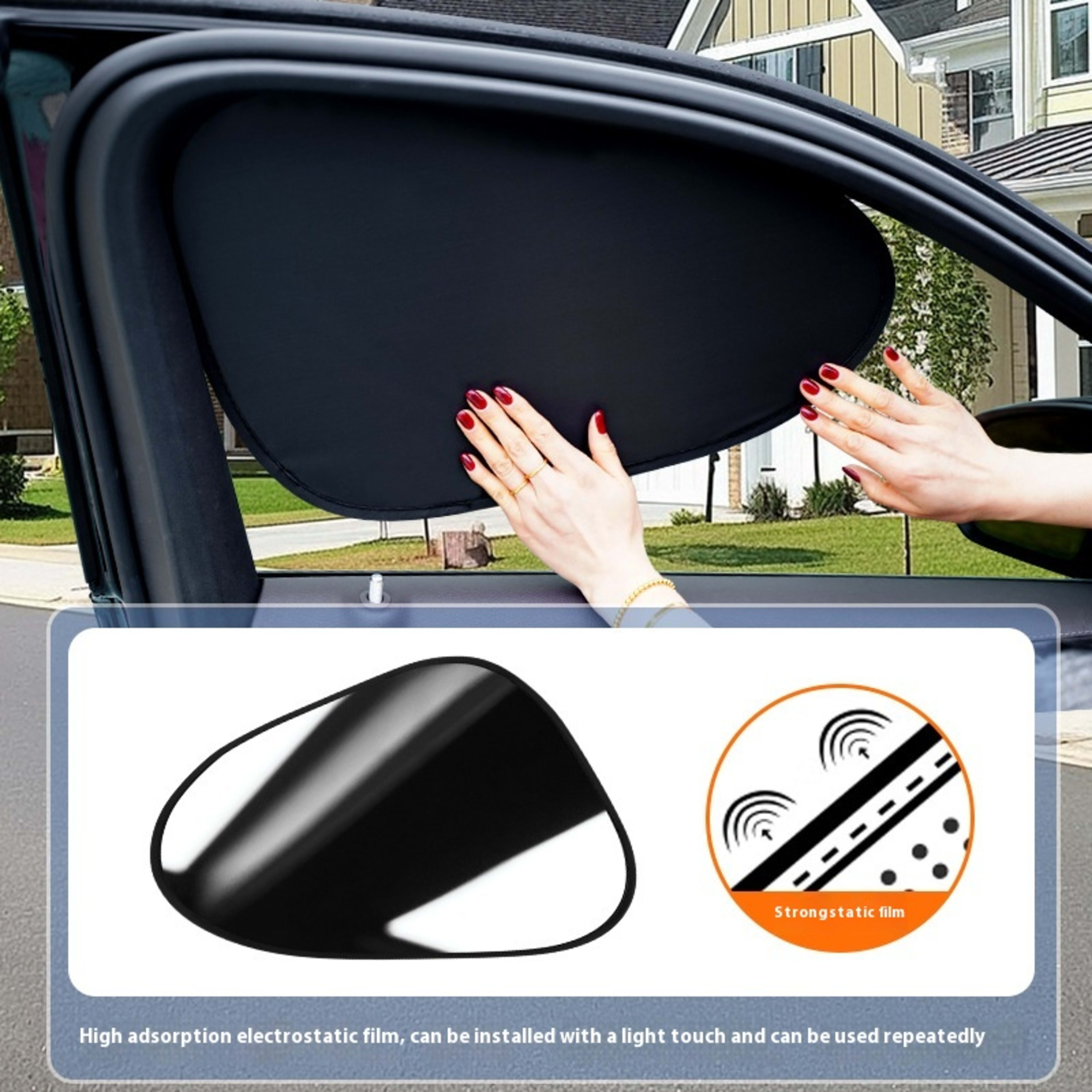 Auto Abat Vent Sun Protection And Heat Insulation Curtain Car 4
