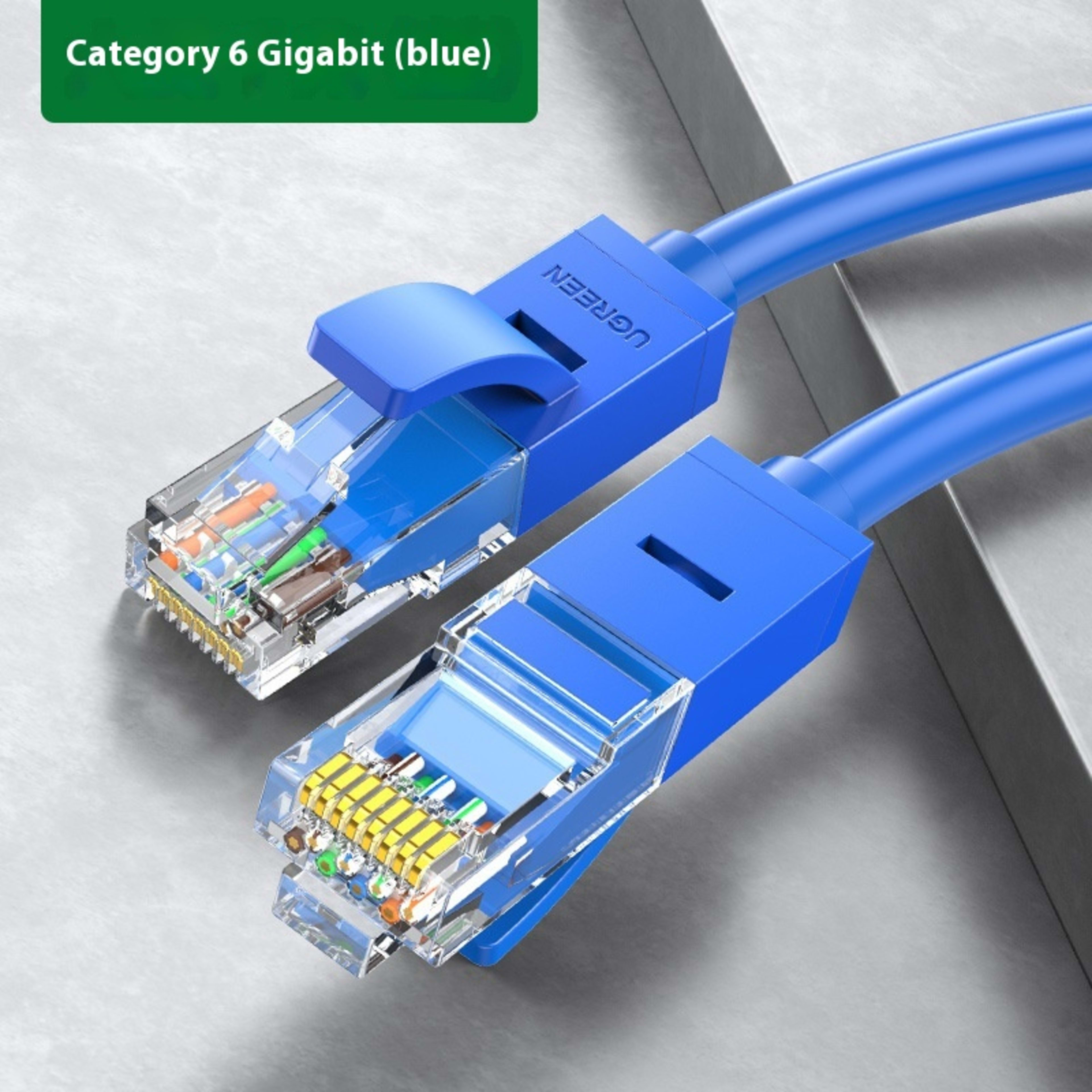 Green Network Cable Household Gigabit Super Six 3