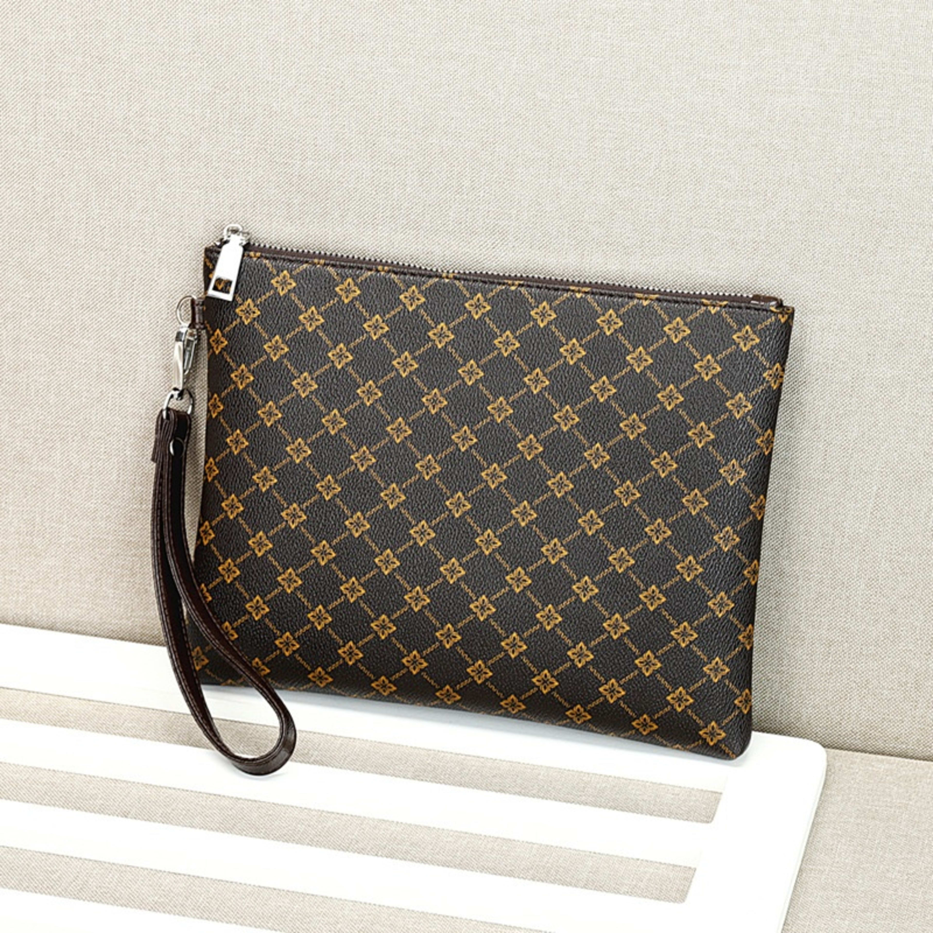 Men's Clutch Clutch Envelope Package Casual Gingham Check 1