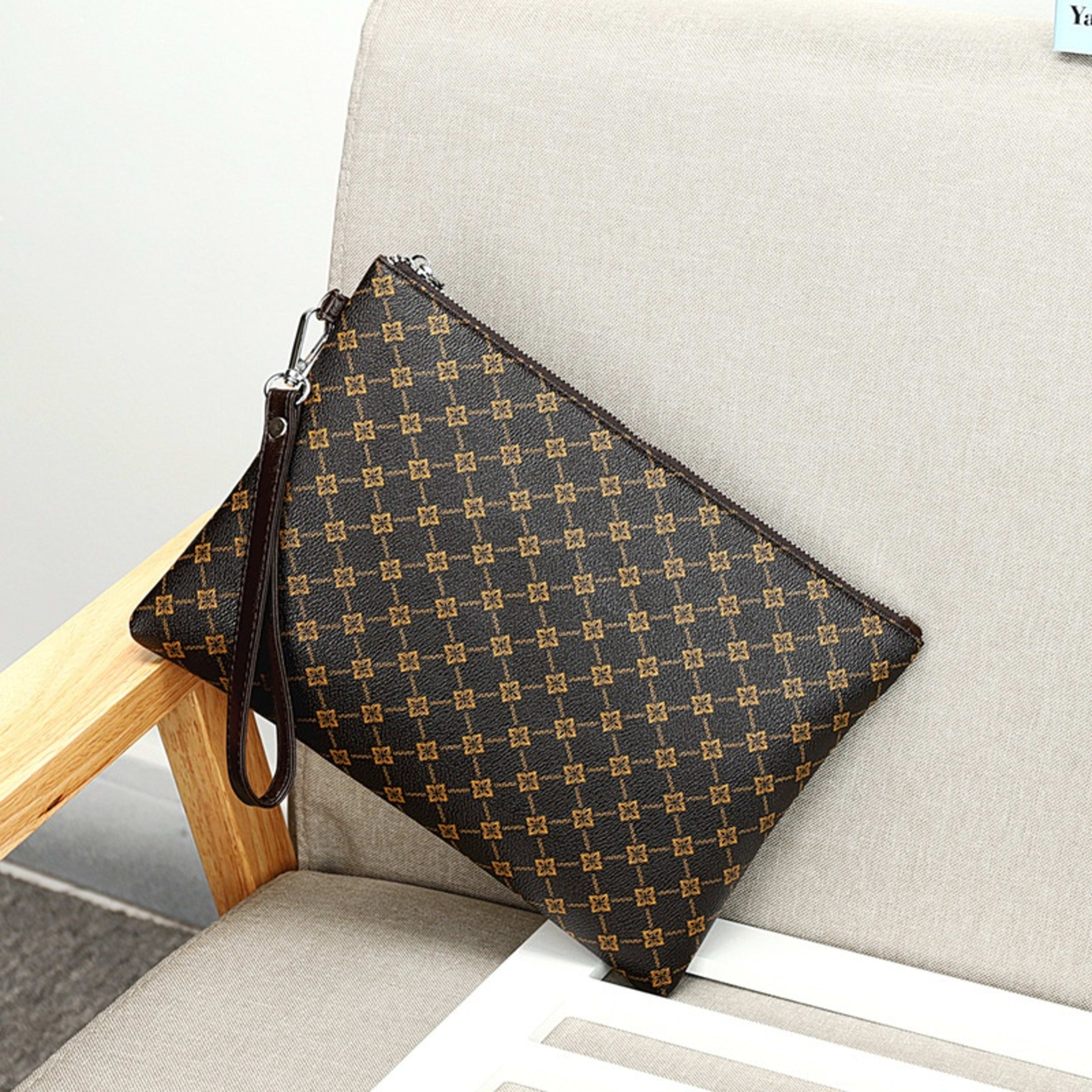 Men's Clutch Clutch Envelope Package Casual Gingham Check 7