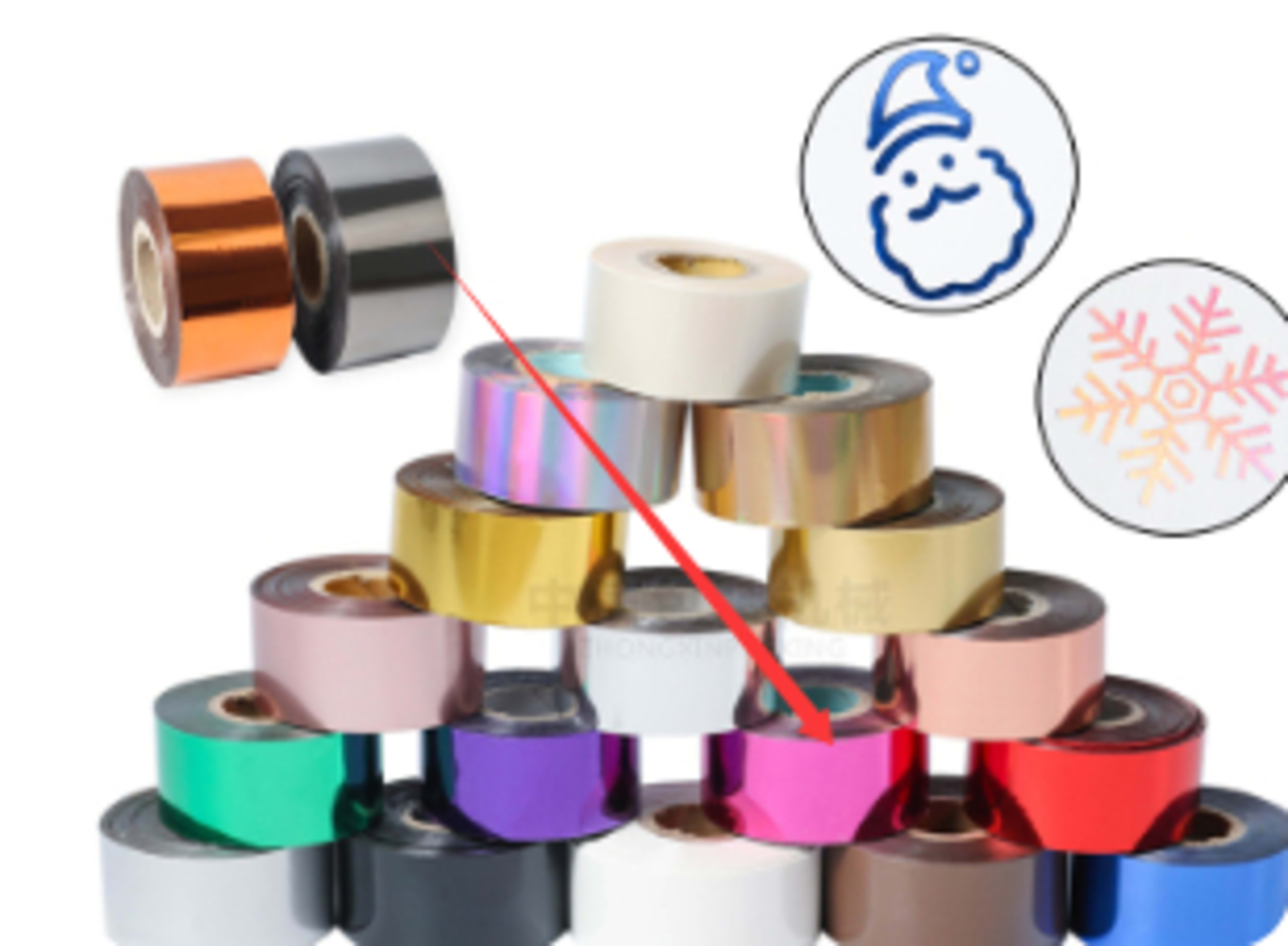 Electrochemical Aluminum Leather Plastic Hot Gold Foil Branding Multi-color Optional Cutting On Demand 6