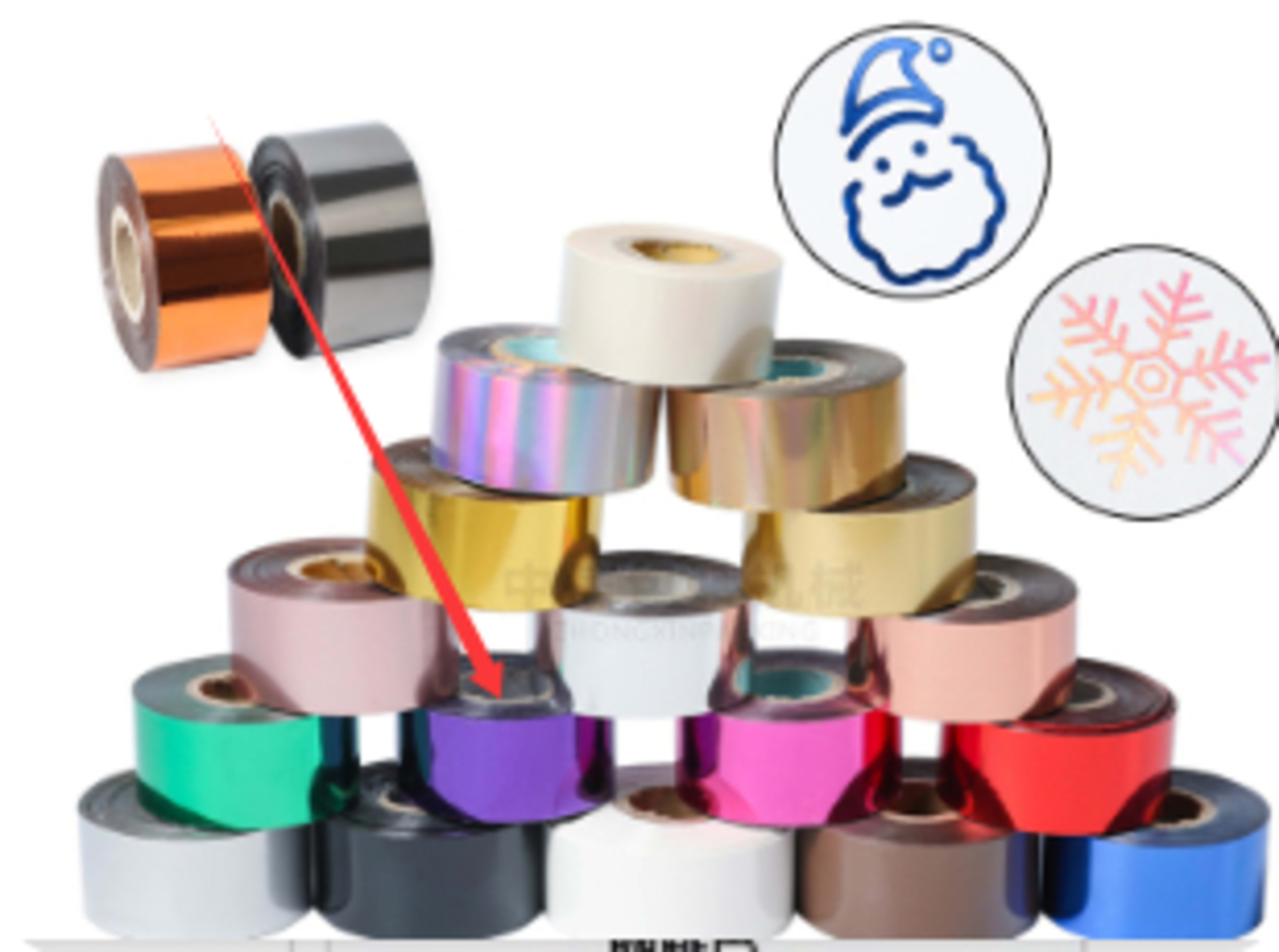Electrochemical Aluminum Leather Plastic Hot Gold Foil Branding Multi-color Optional Cutting On Demand 8
