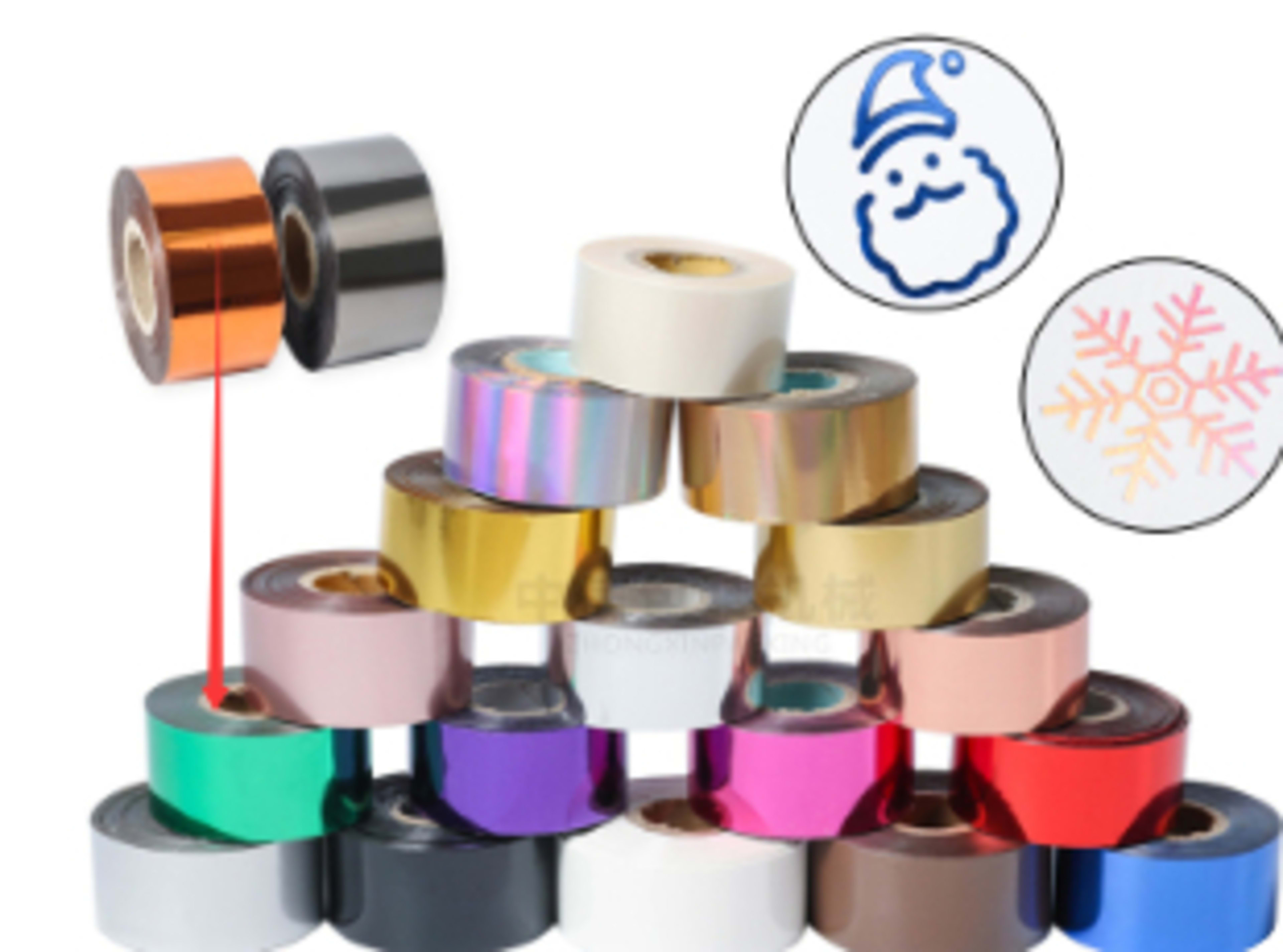 Electrochemical Aluminum Leather Plastic Hot Gold Foil Branding Multi-color Optional Cutting On Demand 11