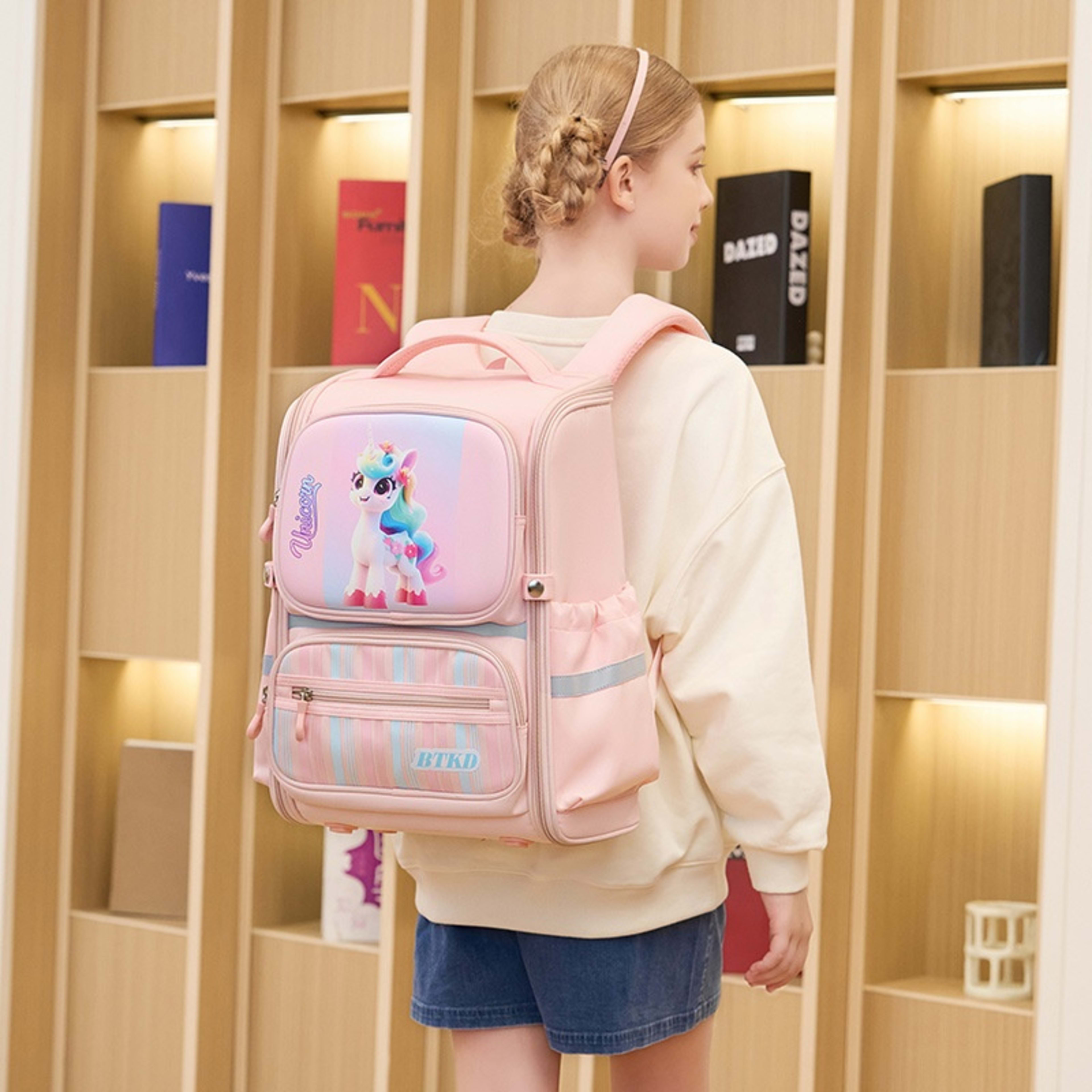 Astronaut Bag Schoolbag Burden Reduction Boys And Girls Large Capacity 8