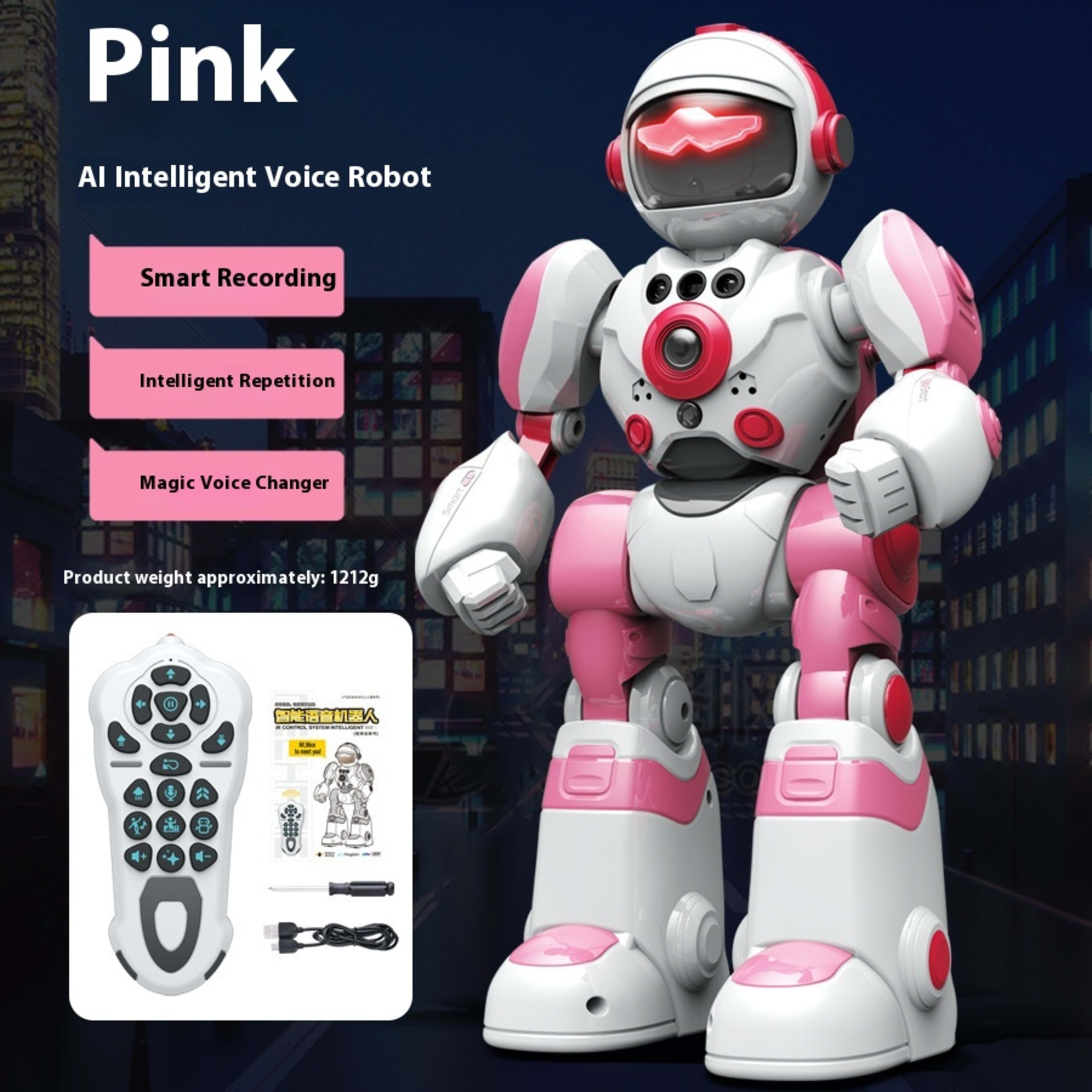 Children's Large Intelligent Remote Control Programming Interactive Robot Model 3