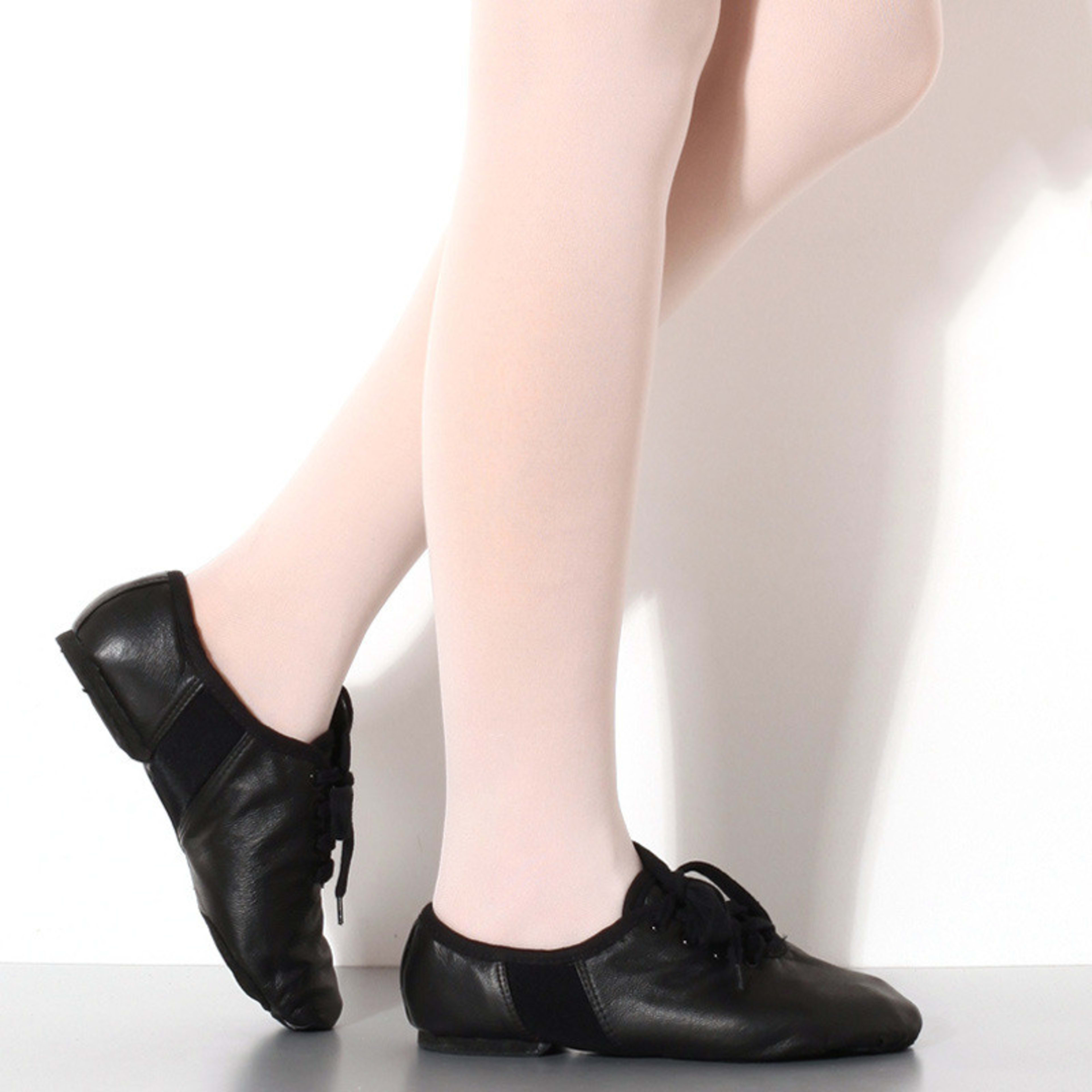 Leather Soft Bottom Practice Folk Dancing Shoes 3