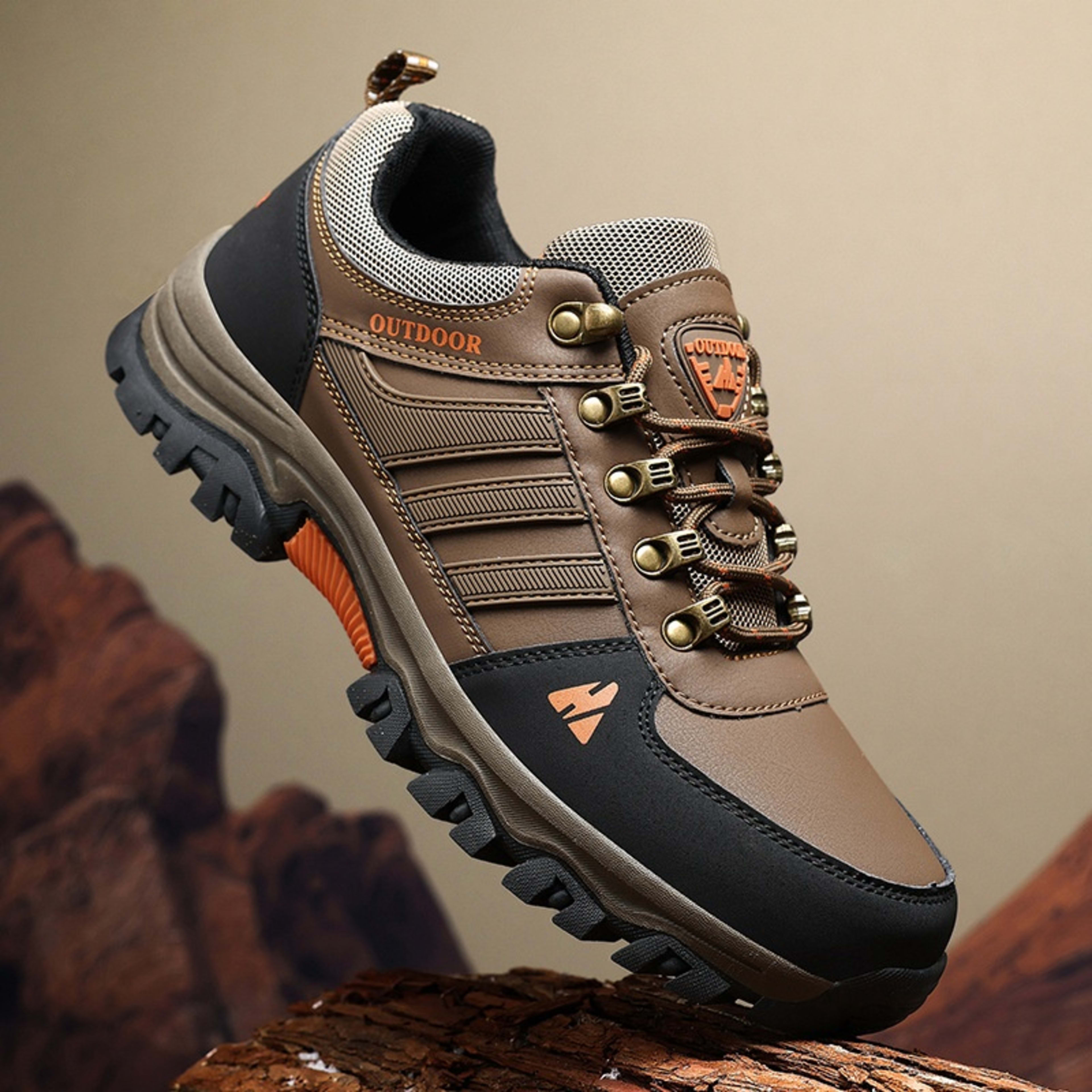 Men's Shoes Fall Outdoor Hiking Boots Low-top Lace-up Casual Sneaker 2