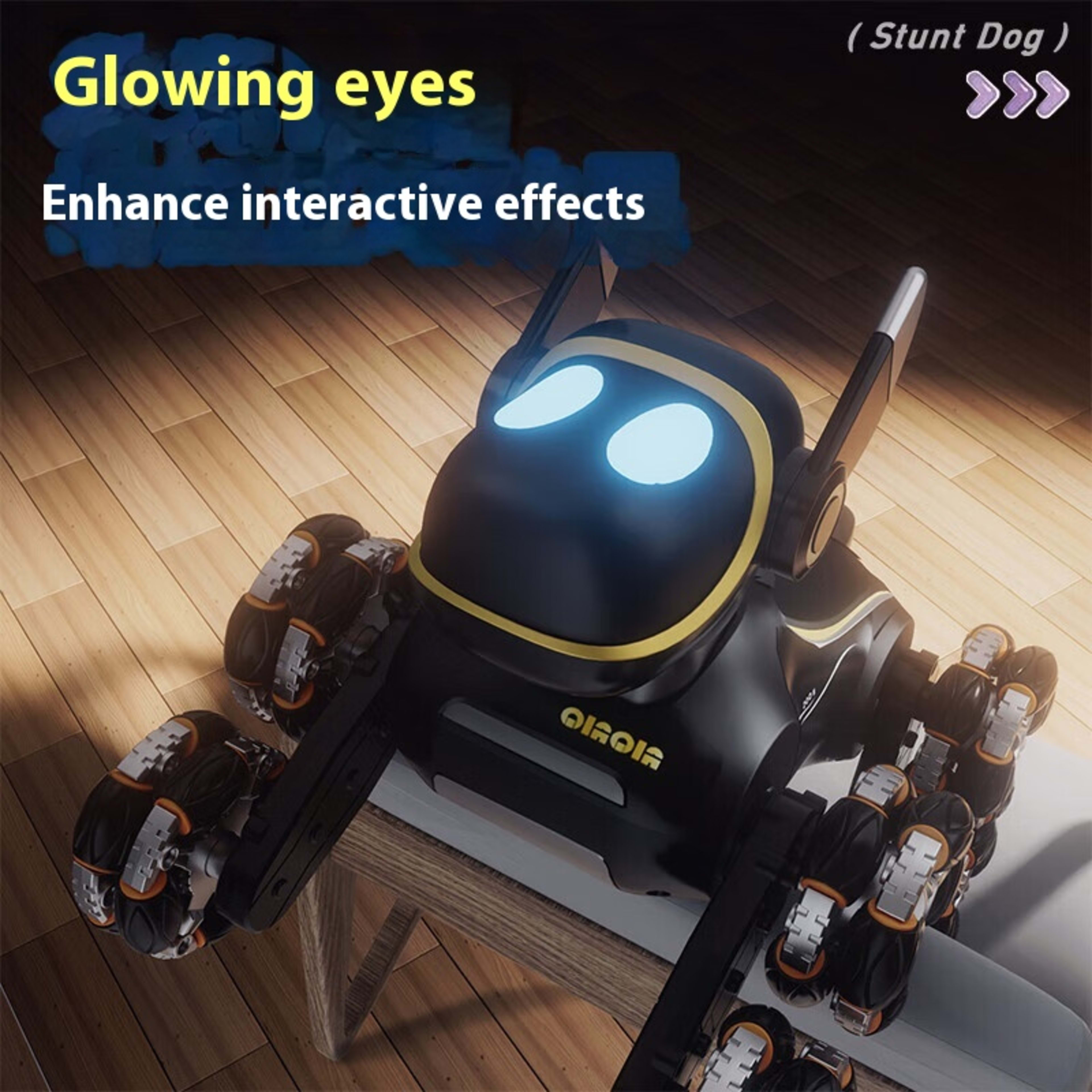 Electric Intelligent Robot Dog Remote Control Car Toy Children's Car Eight Wheels 5