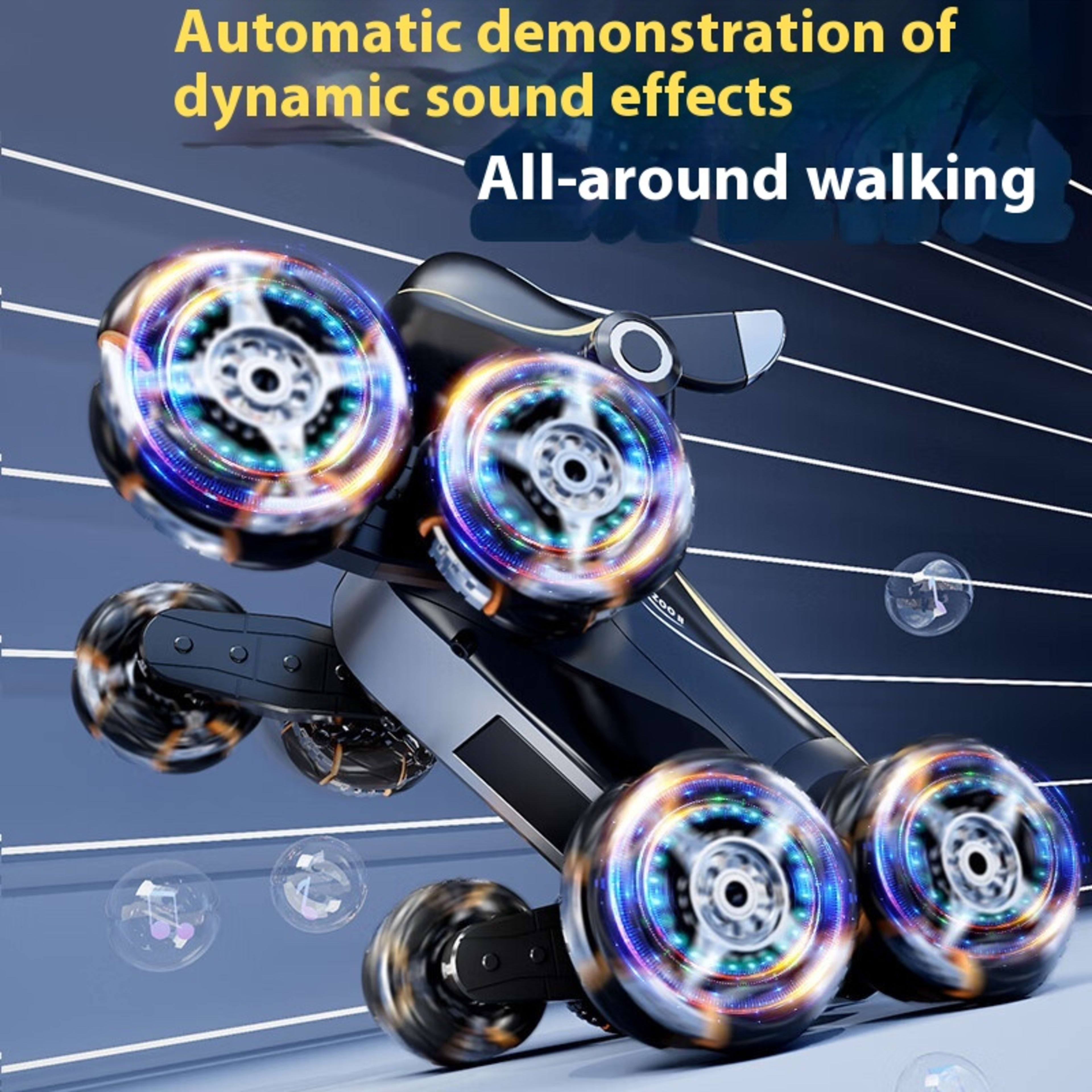 Electric Intelligent Robot Dog Remote Control Car Toy Children's Car Eight Wheels 2