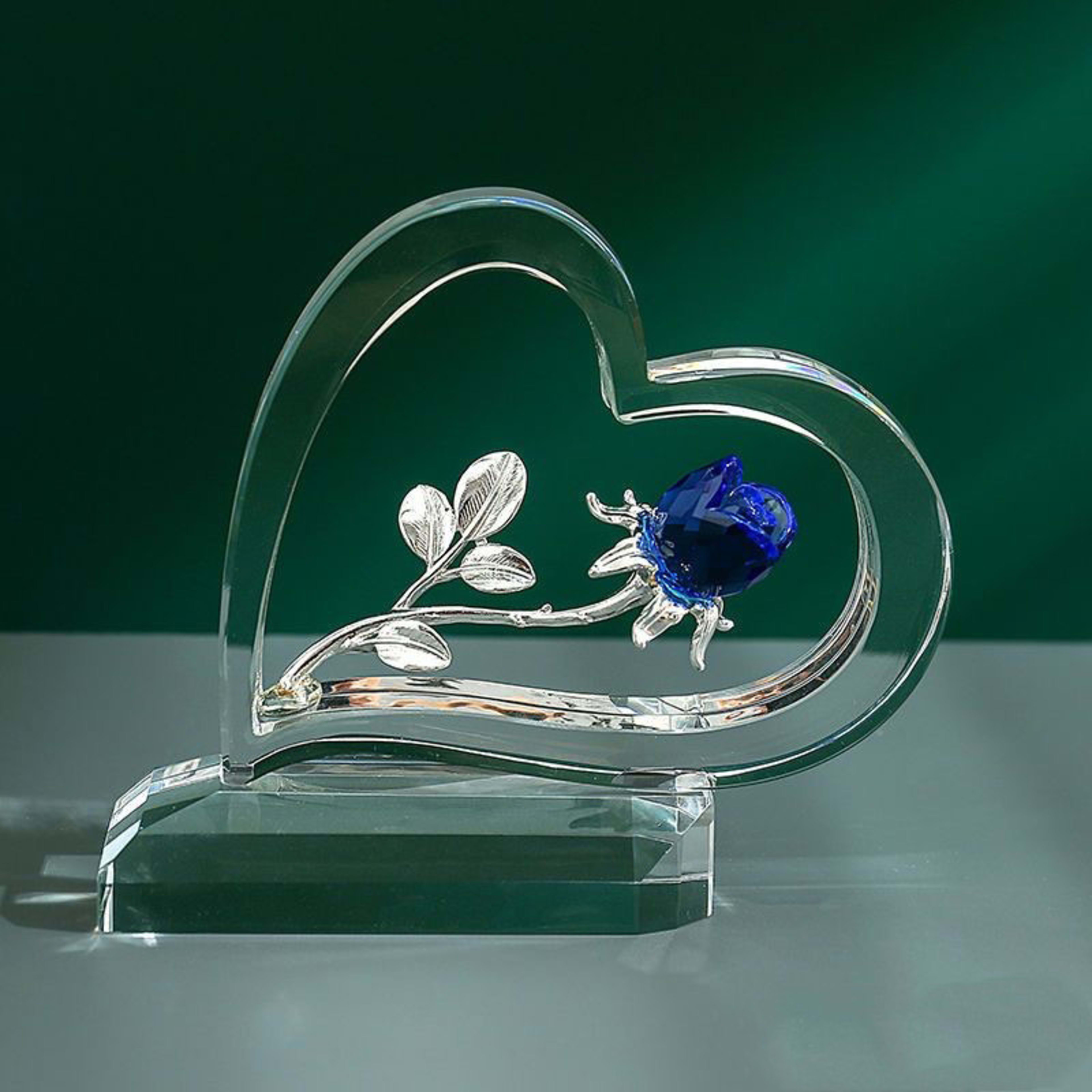 Home Valentine's Day Rose Heart-shaped Ornaments 4