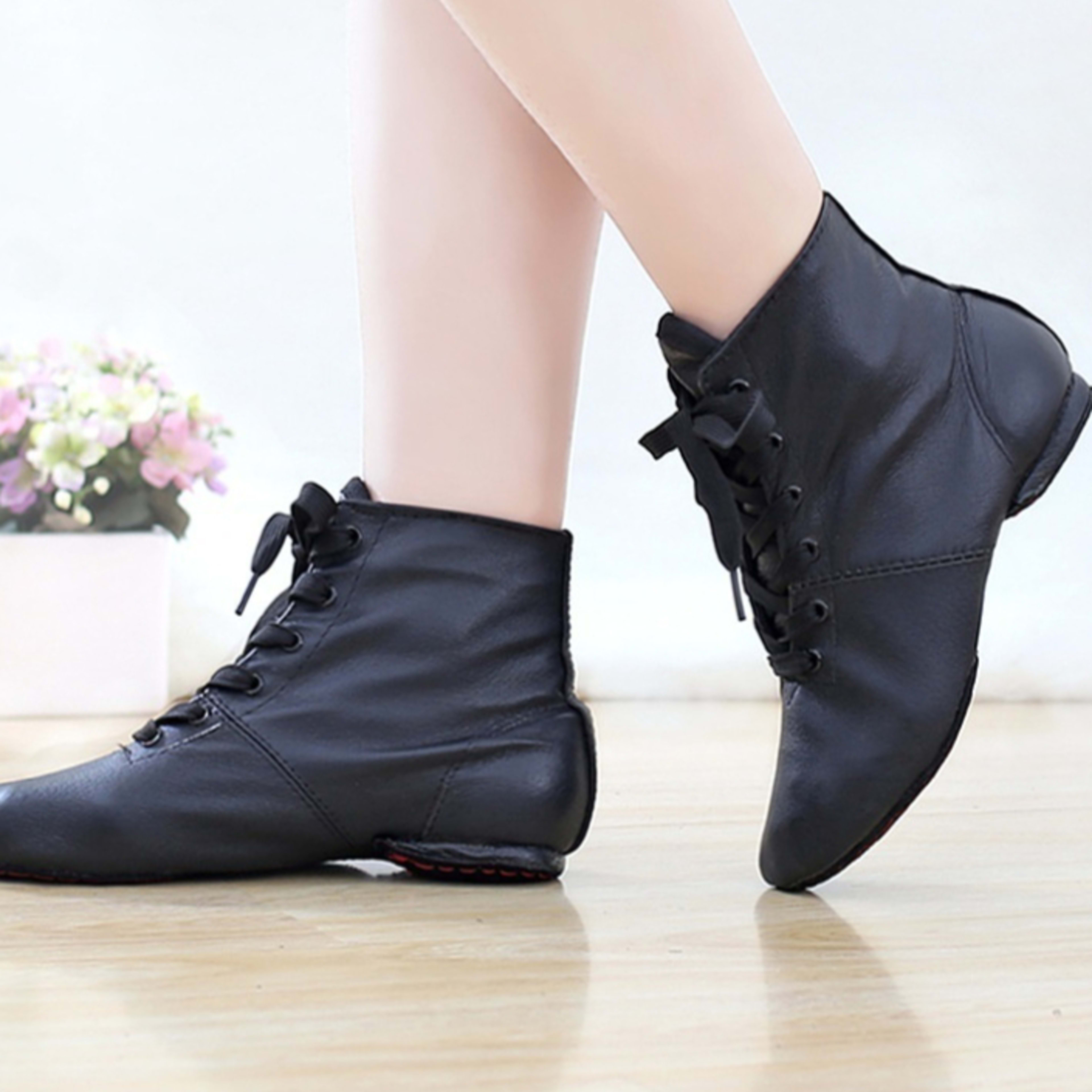 Genuine Leather Ballet Shoes Soft Bottom Practice Modern Dance 3