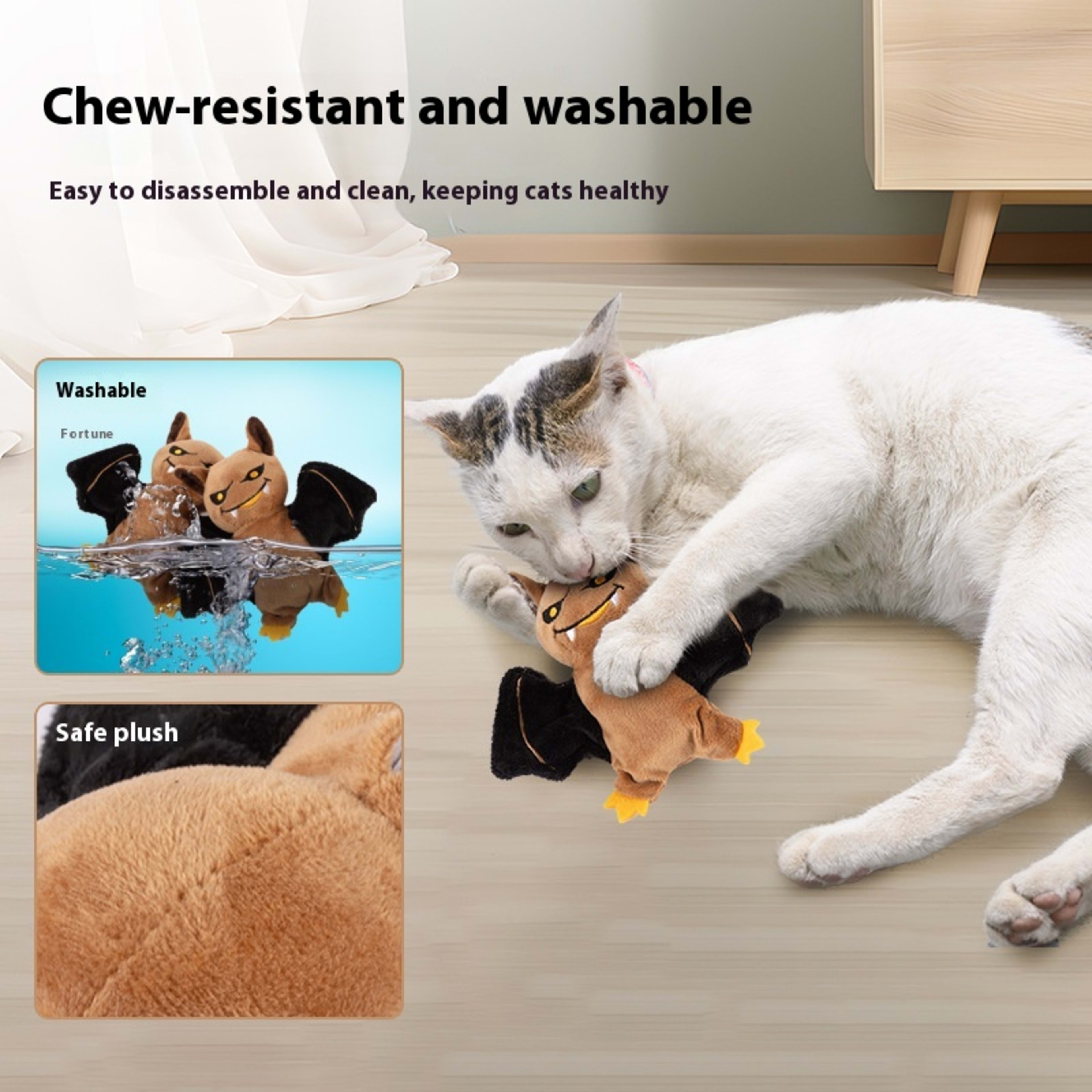 Pet Electric Sound Cat Plush Toy Rechargeable 8