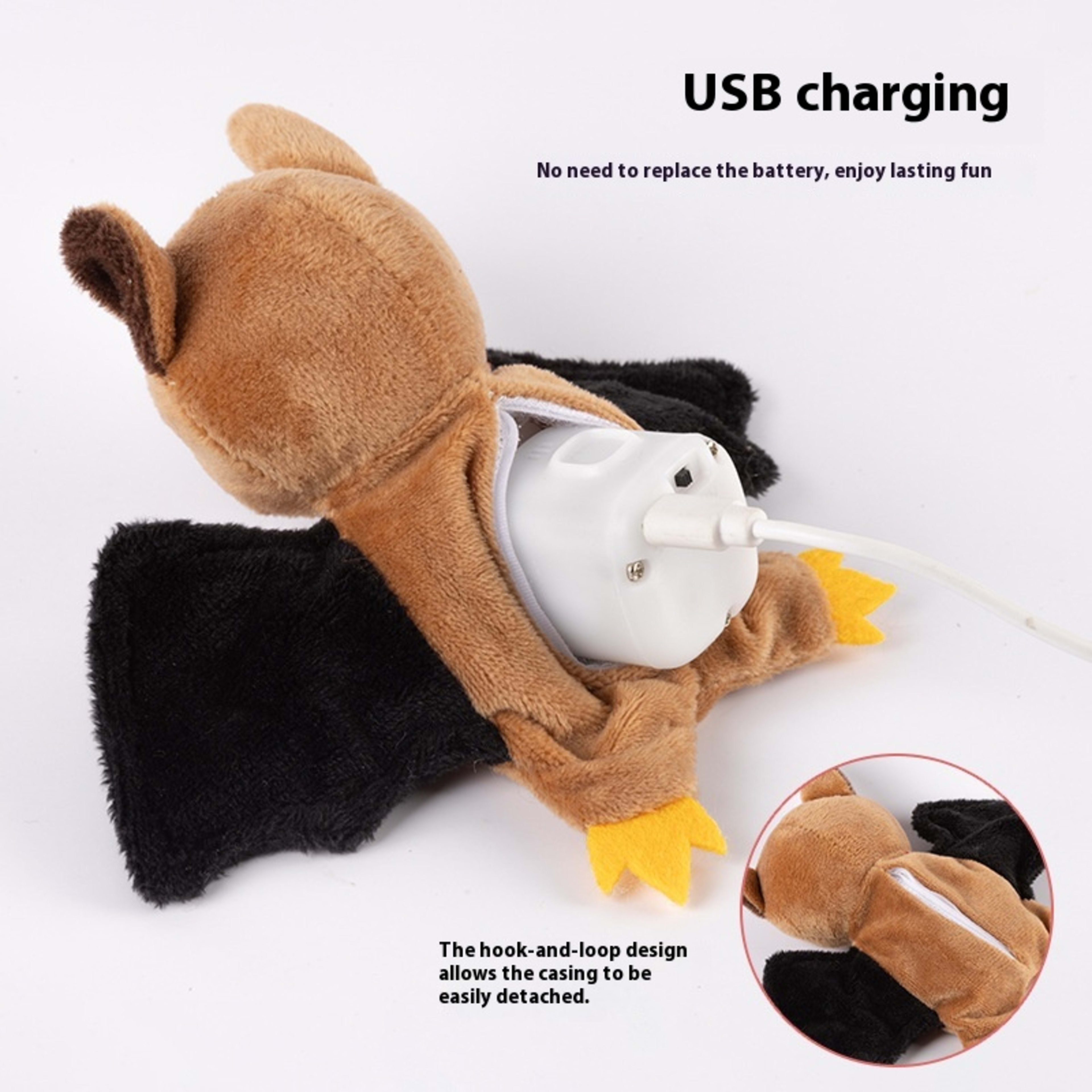 Pet Electric Sound Cat Plush Toy Rechargeable 9