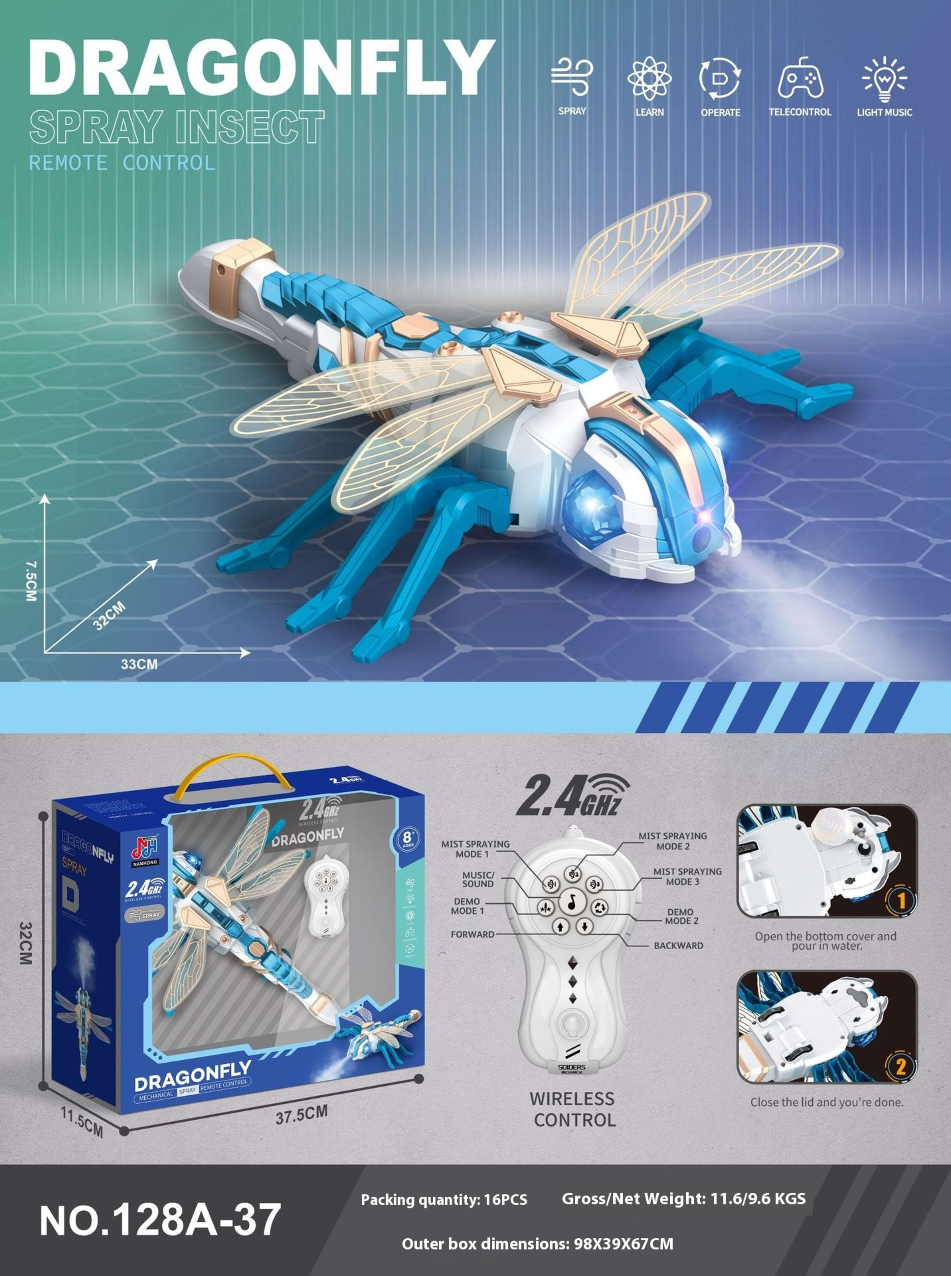 Remote Control Spray Insect Animal Toy 9