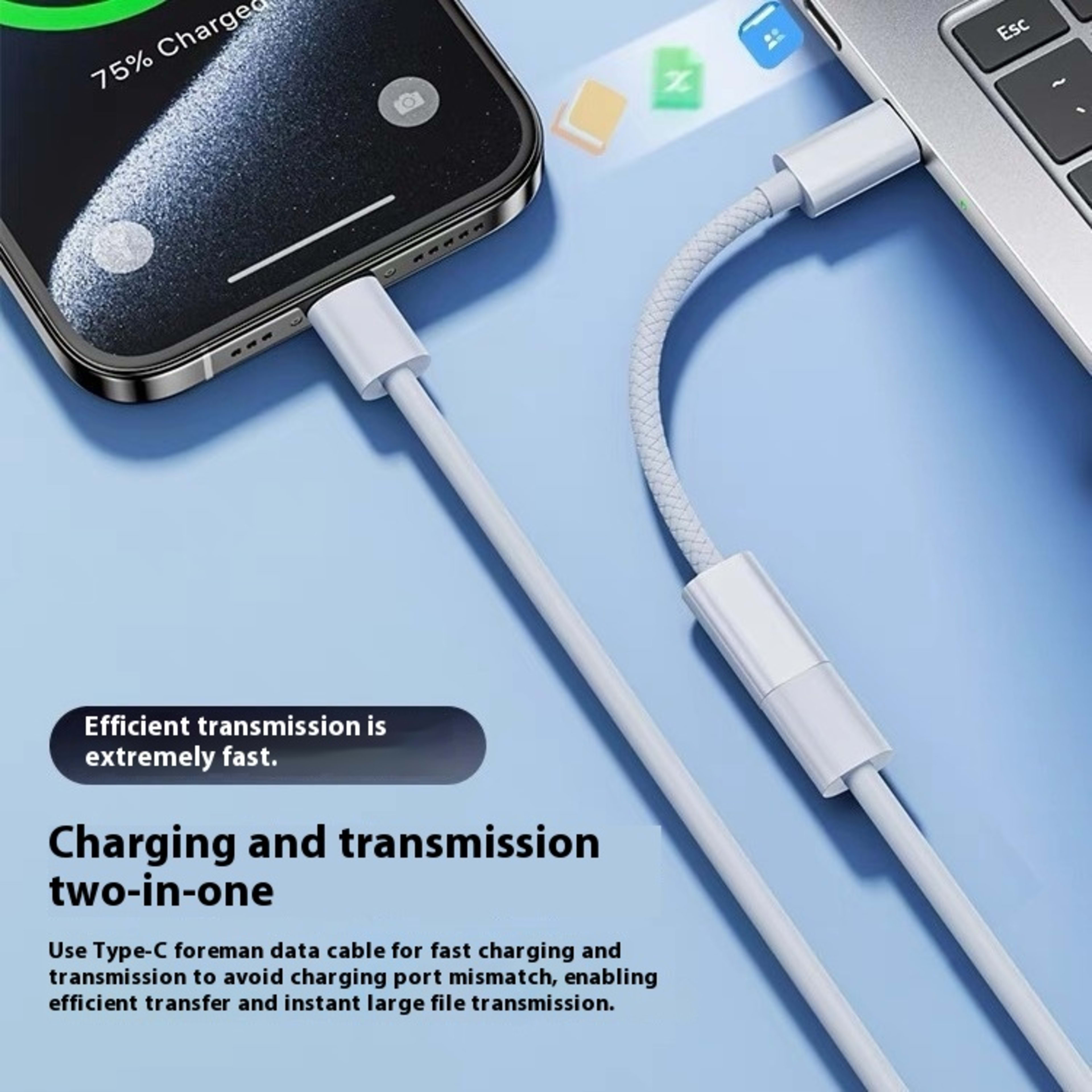 Fast Charge Converter Charging Data Cable 1