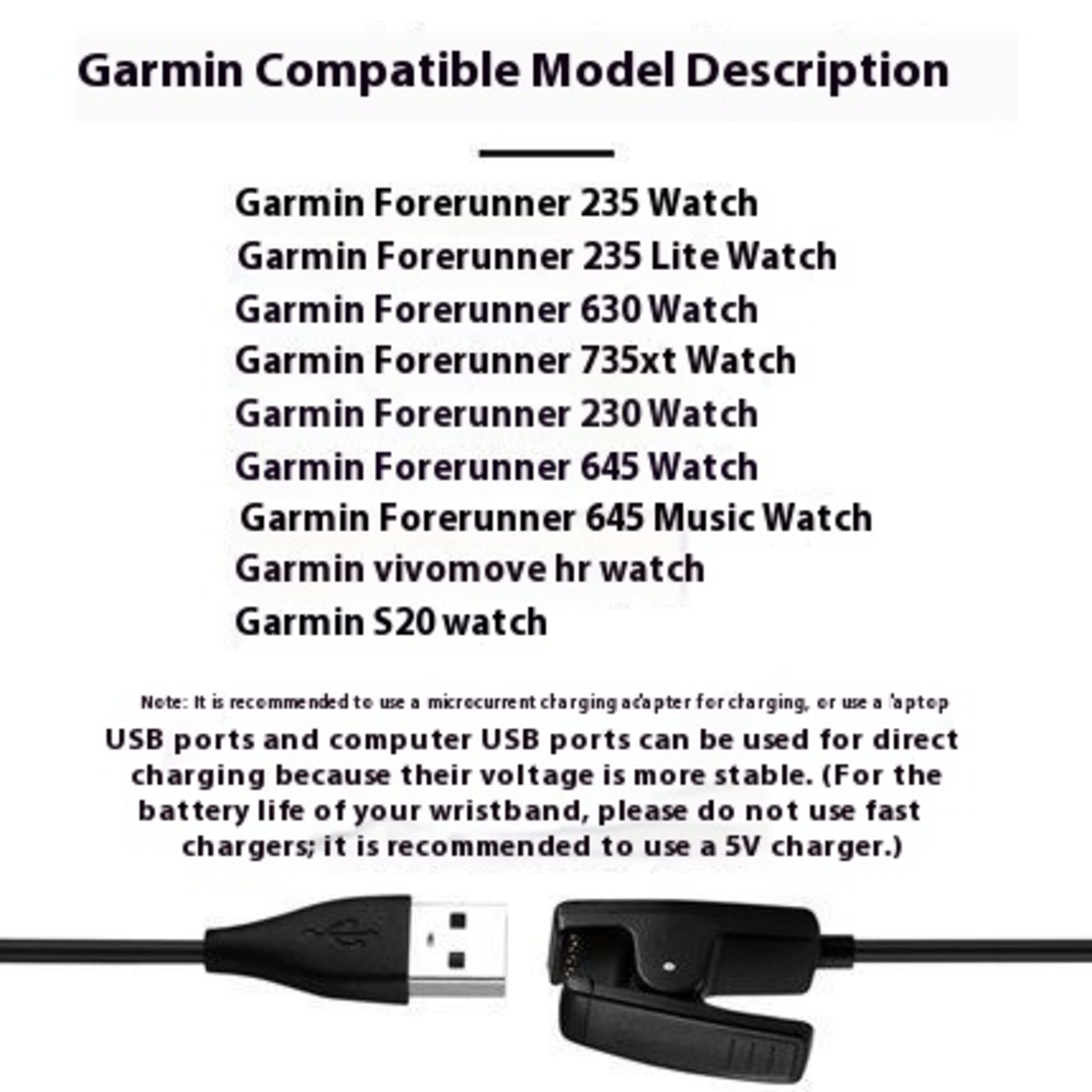 Watch Data Cable Charger Charging Clip 1