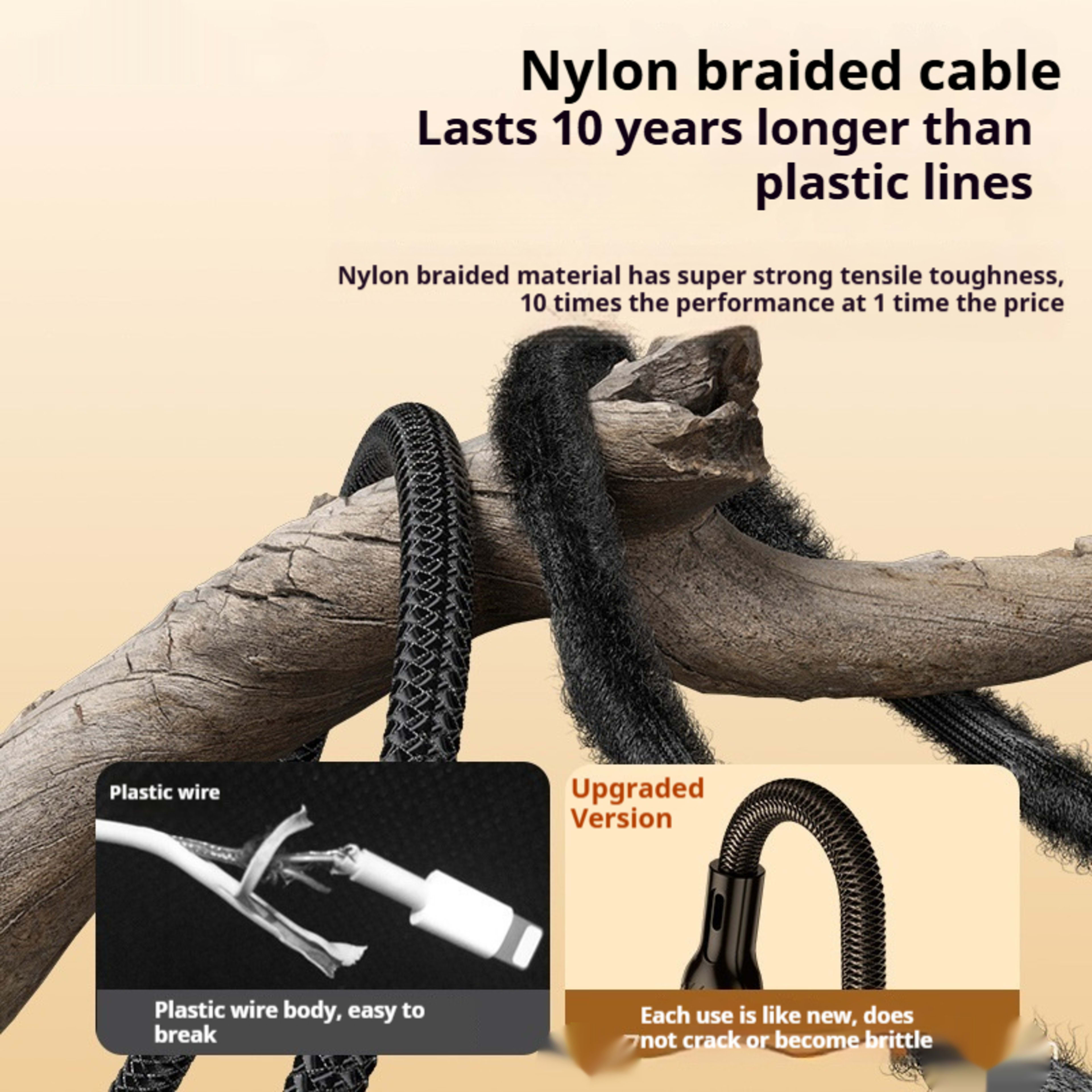240W Super Fast Charge Suit Three-in-one Three-in-one Data Cable 1