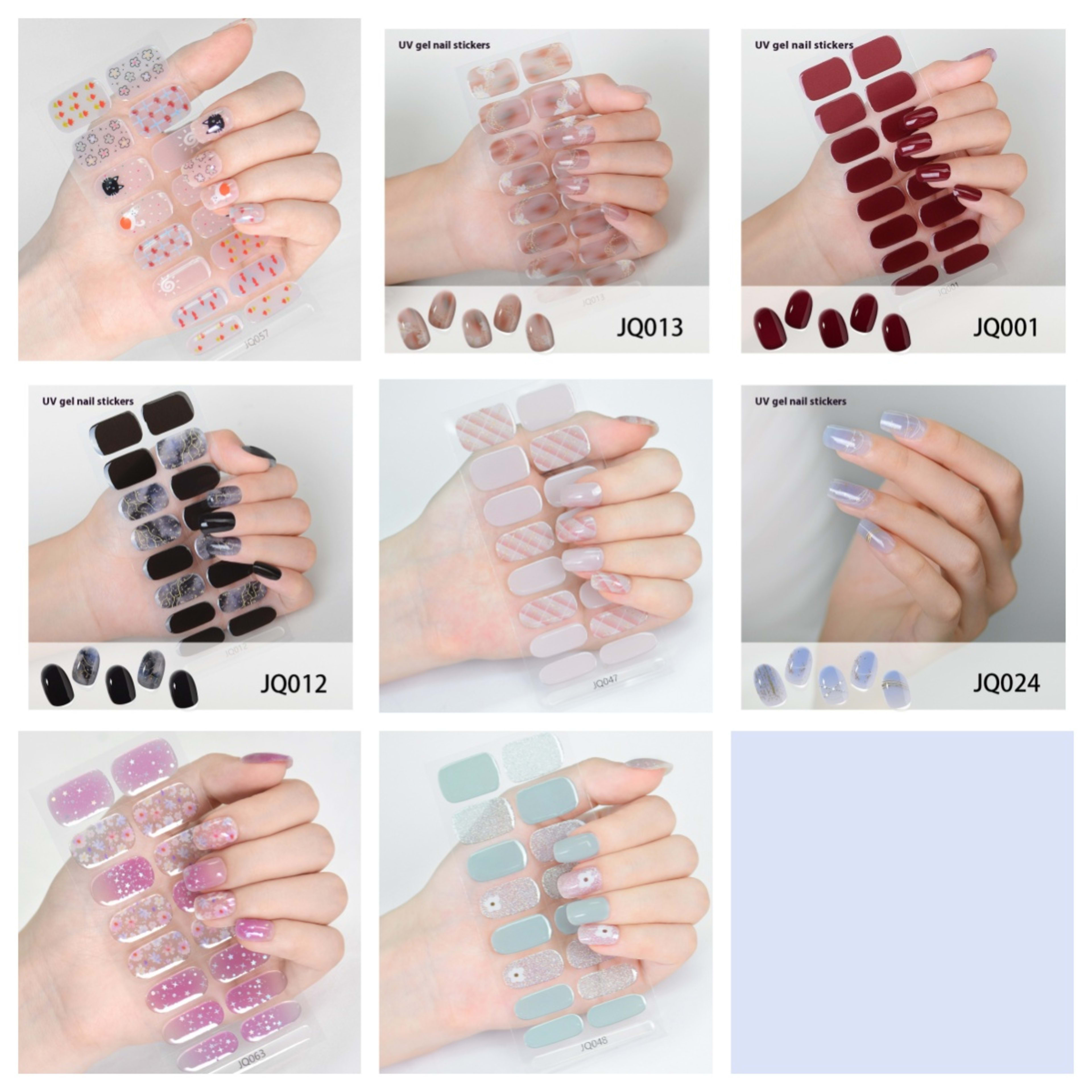 Gel Nail Sticker Light Hardening 36