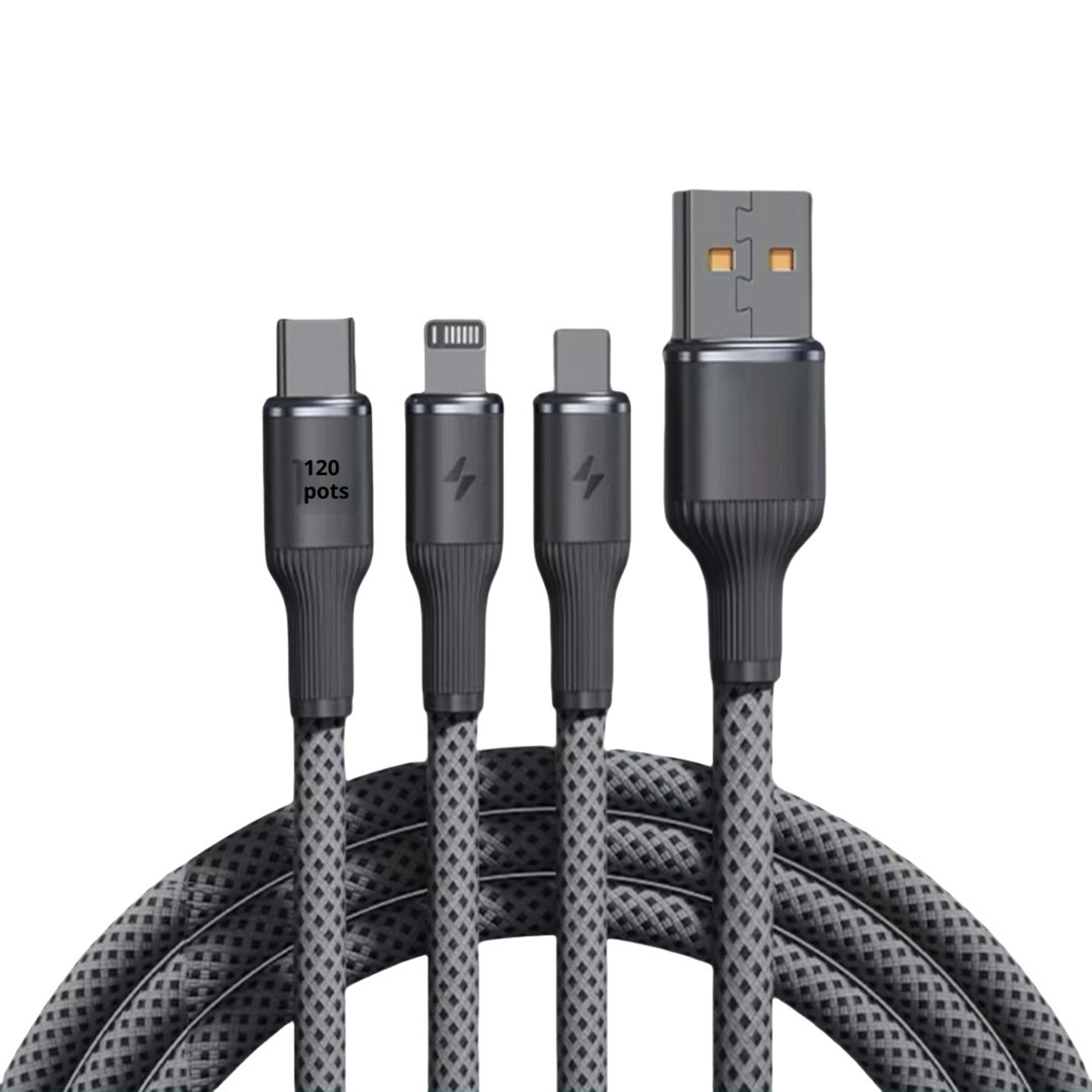 One-to-three Super Fast Charge Data Cable 4