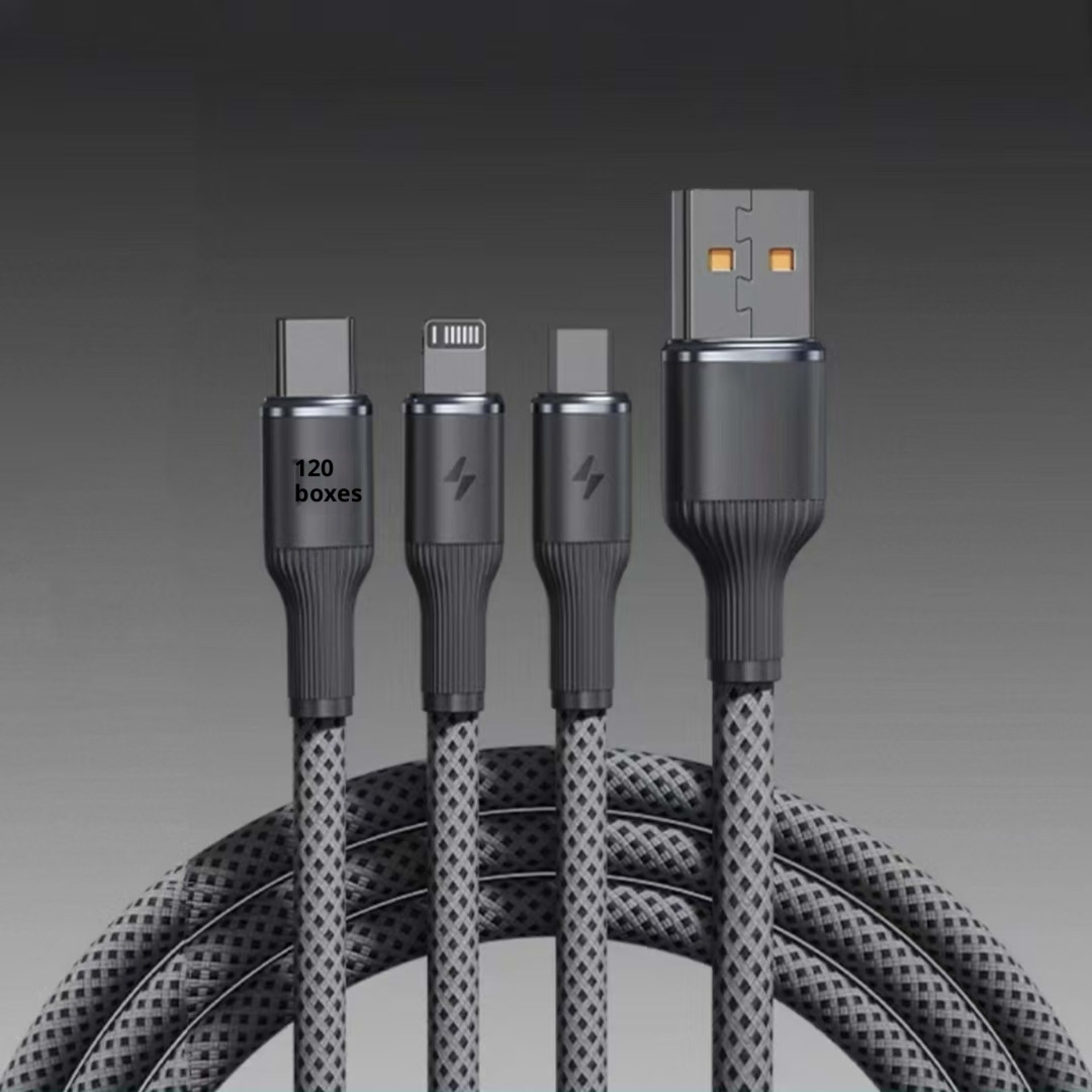 One-to-three Super Fast Charge Data Cable 6