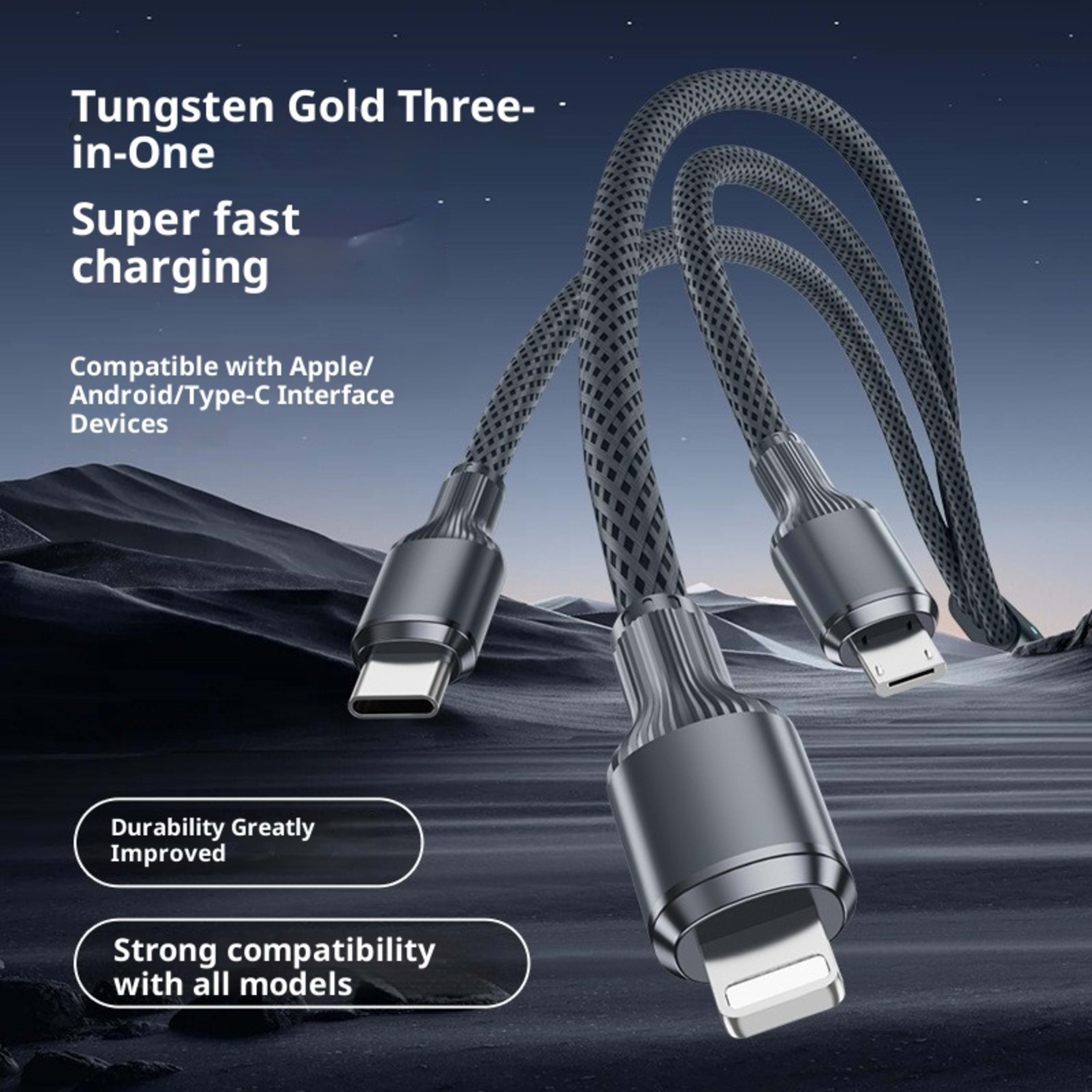 One-to-three Super Fast Charge Data Cable 2