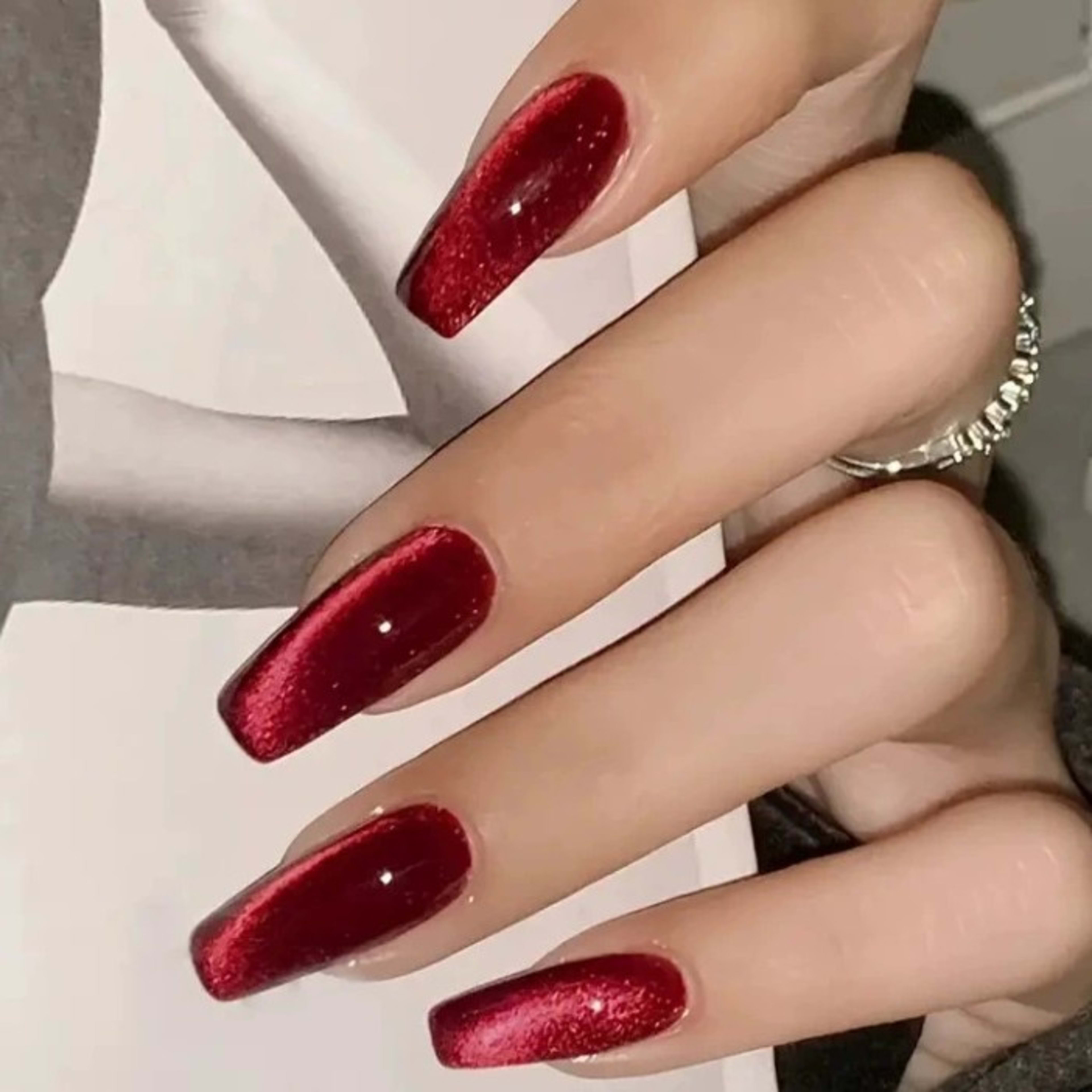 Wearable Nail Sticker 30 Pieces Cat Eye Length T 5