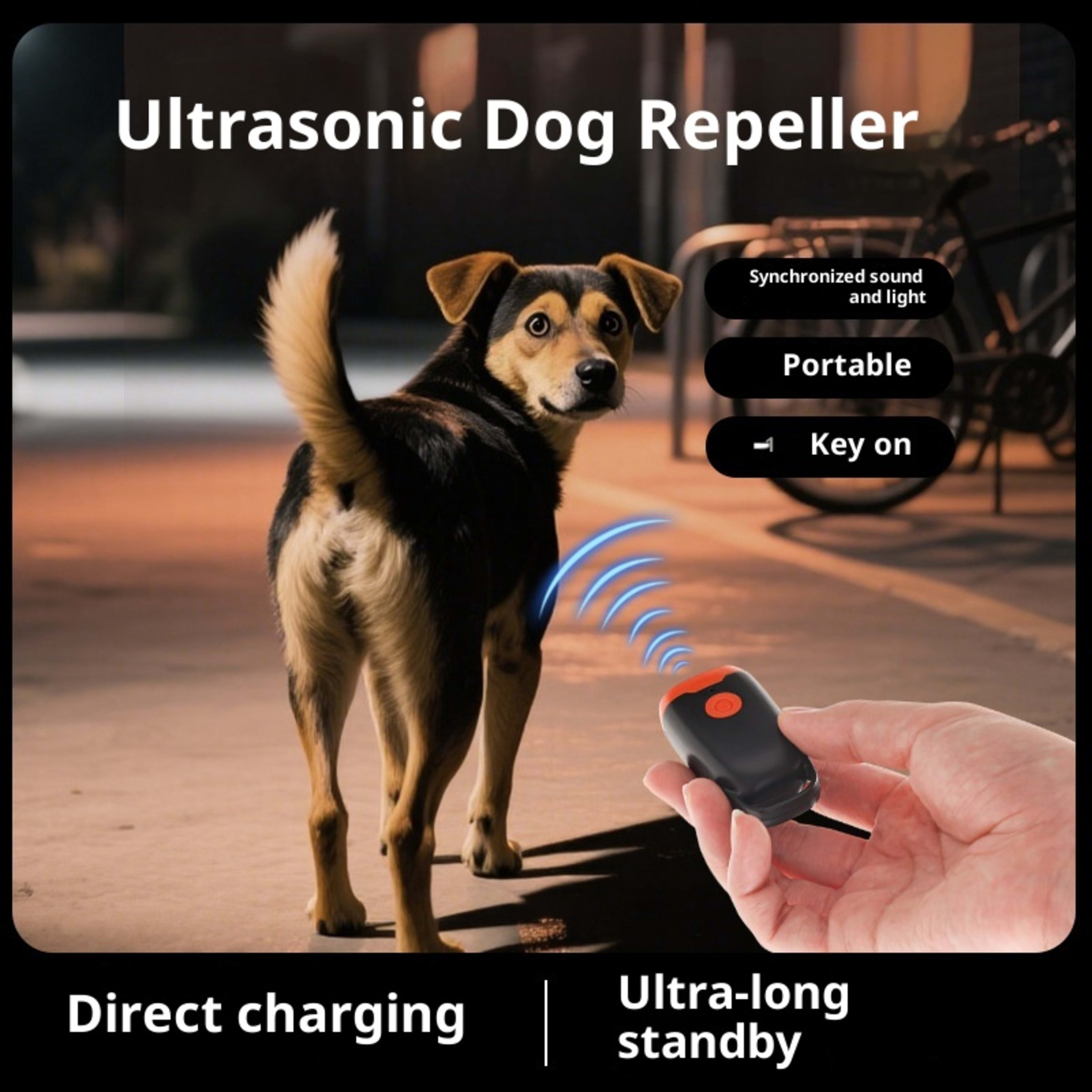 Mini Ultrasonic Dog Dispeller Training Dogs And Cats Artifact Bark Stopper Dog Driving Scare Dog Cat Outdoor Self-defens 5