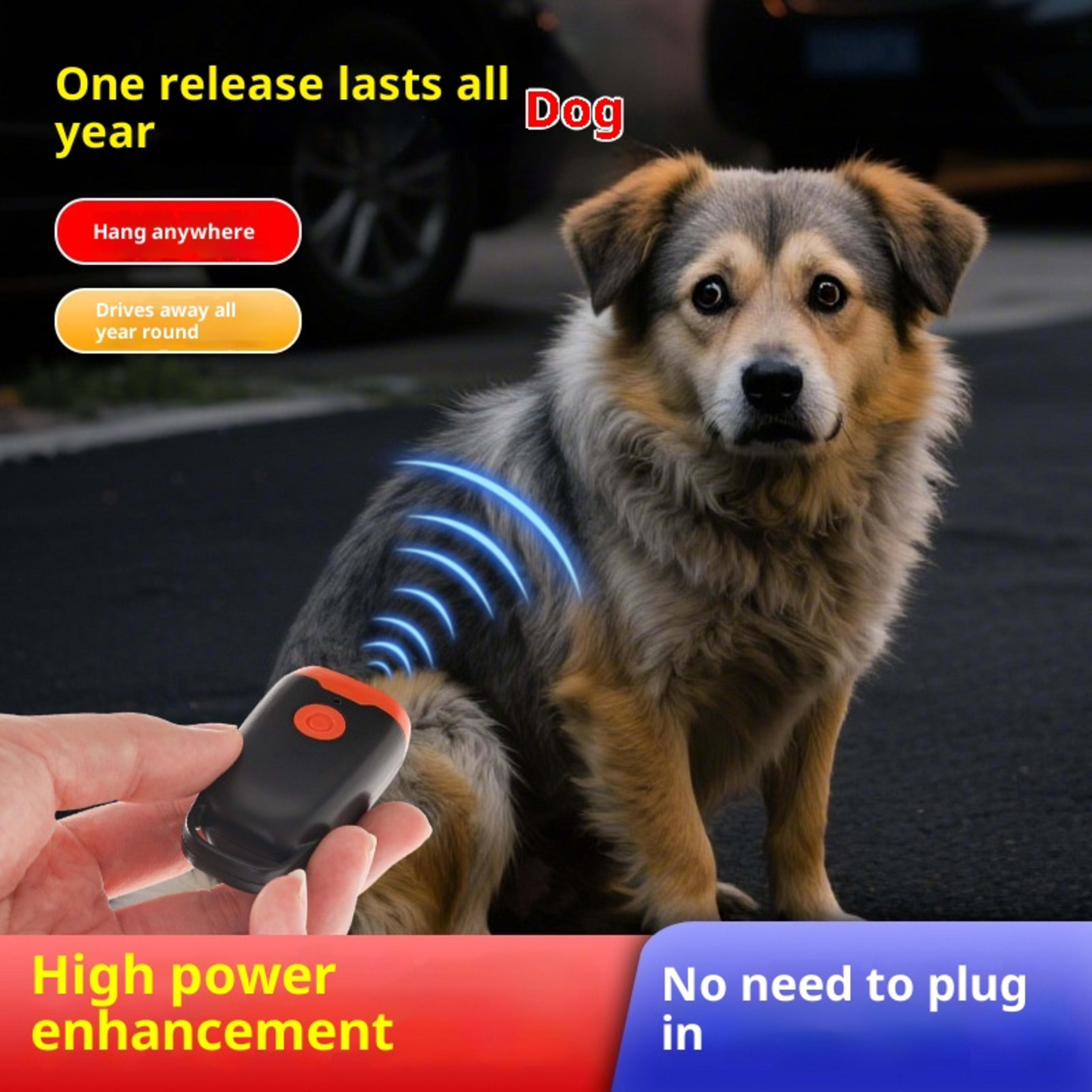 Mini Ultrasonic Dog Dispeller Training Dogs And Cats Artifact Bark Stopper Dog Driving Scare Dog Cat Outdoor Self-defens