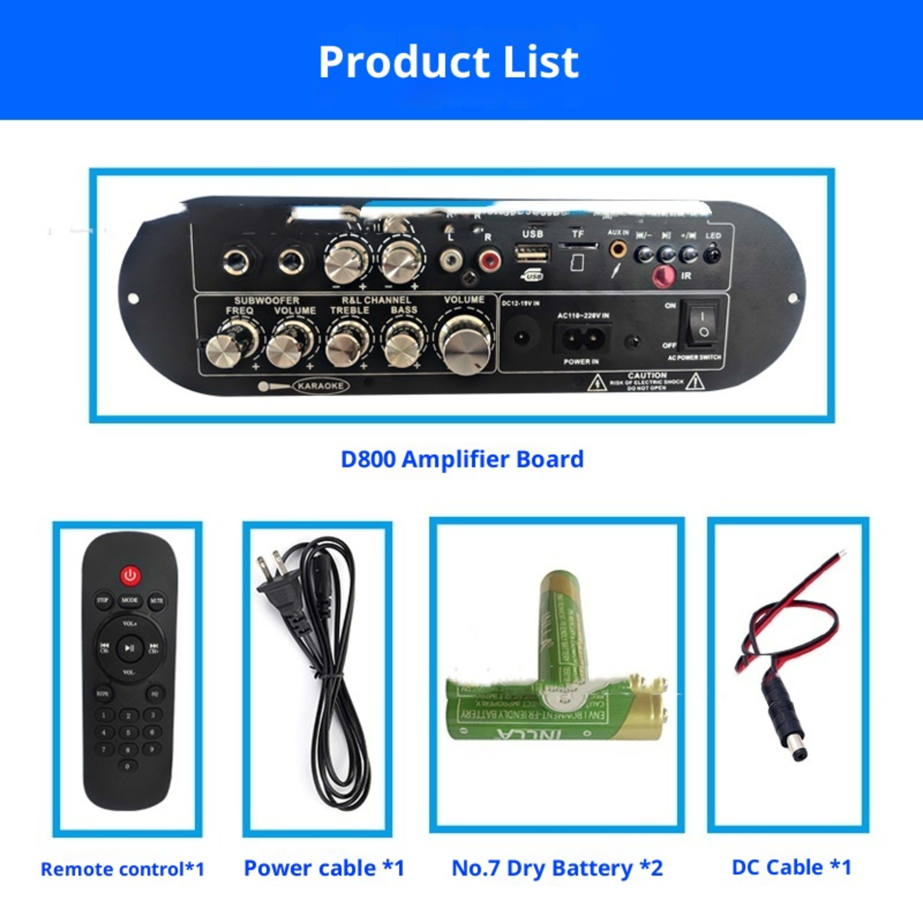 21 Channel Bluetooth Digital Amplifier Board High And Low Tone Super Dynamic Bass Boost High Power 3