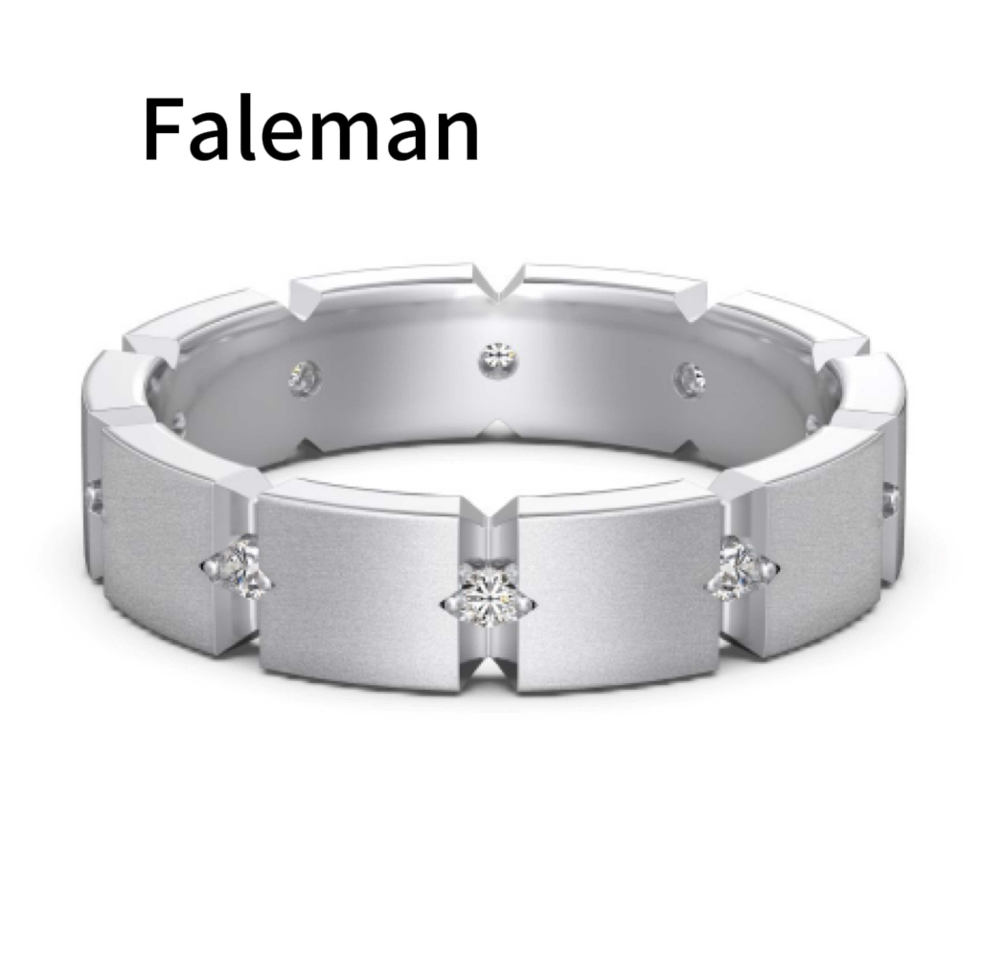 S925 Sterling Silver Men And Women Couple Rings Personality Fashion Round Zirconium Gang Drill Slim Ring Simple All-matc 12