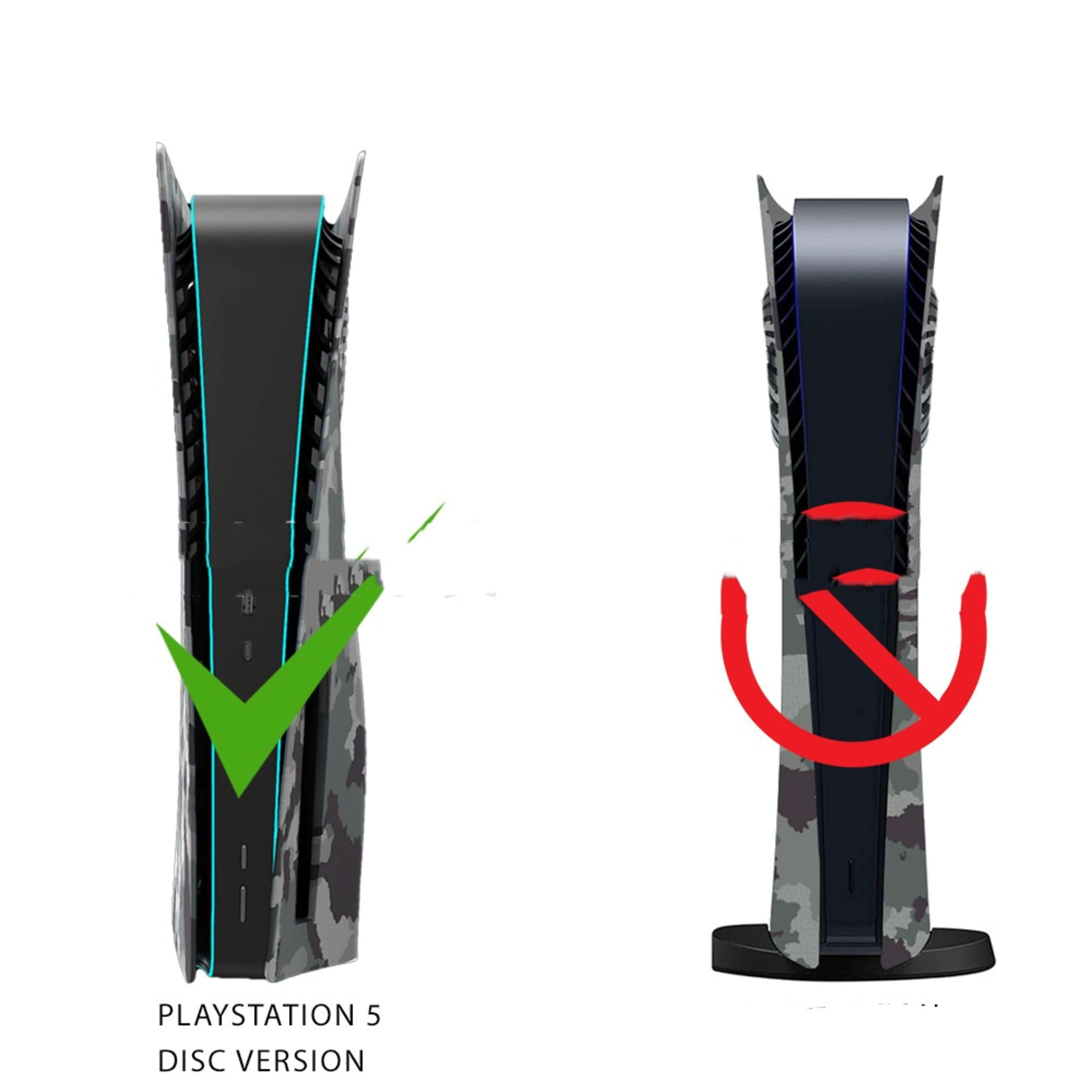Ps5 Camouflage Shell With Cooling Hole 4
