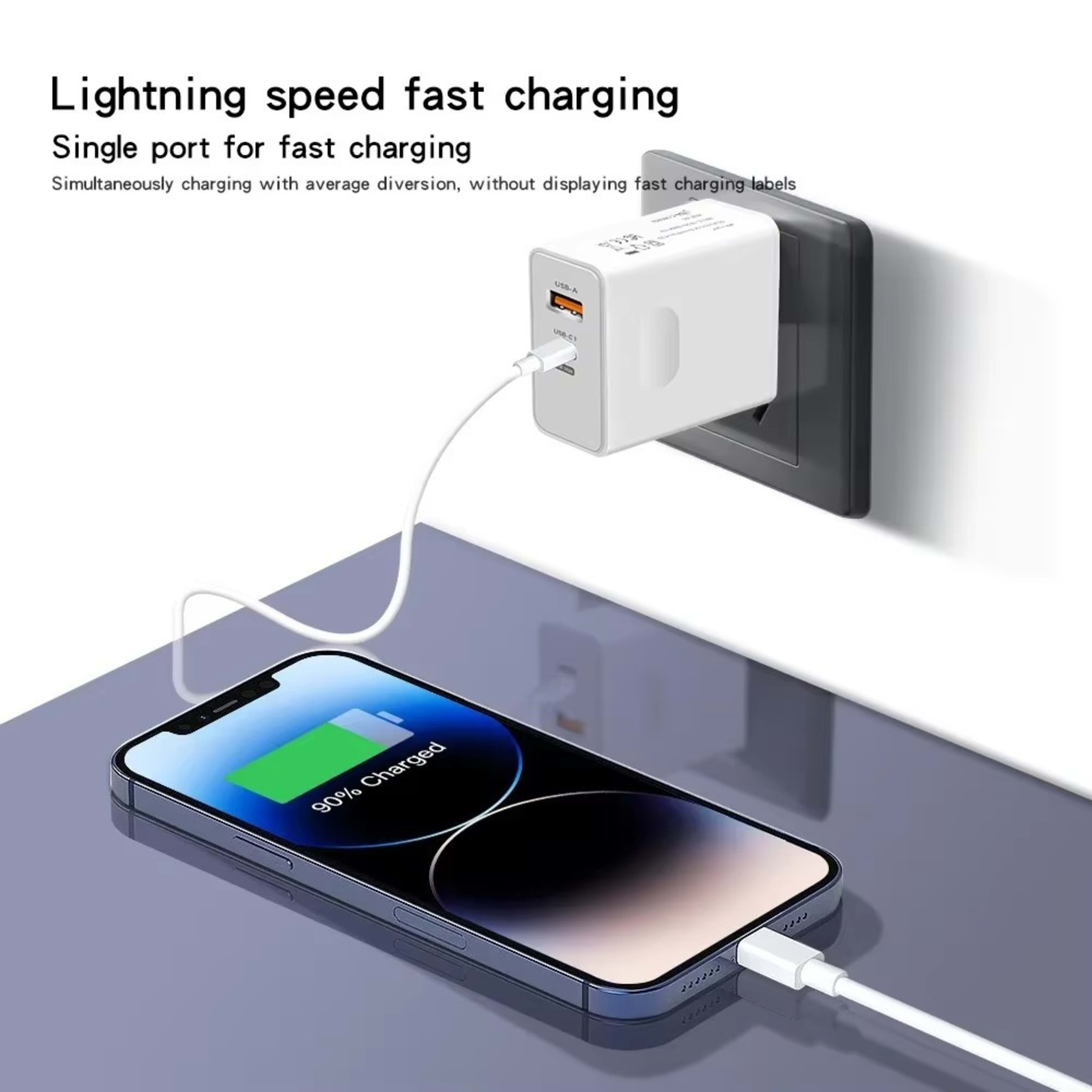 67W Mobile Phone Charger 120W Fast Charging Head Set Data Cable 2