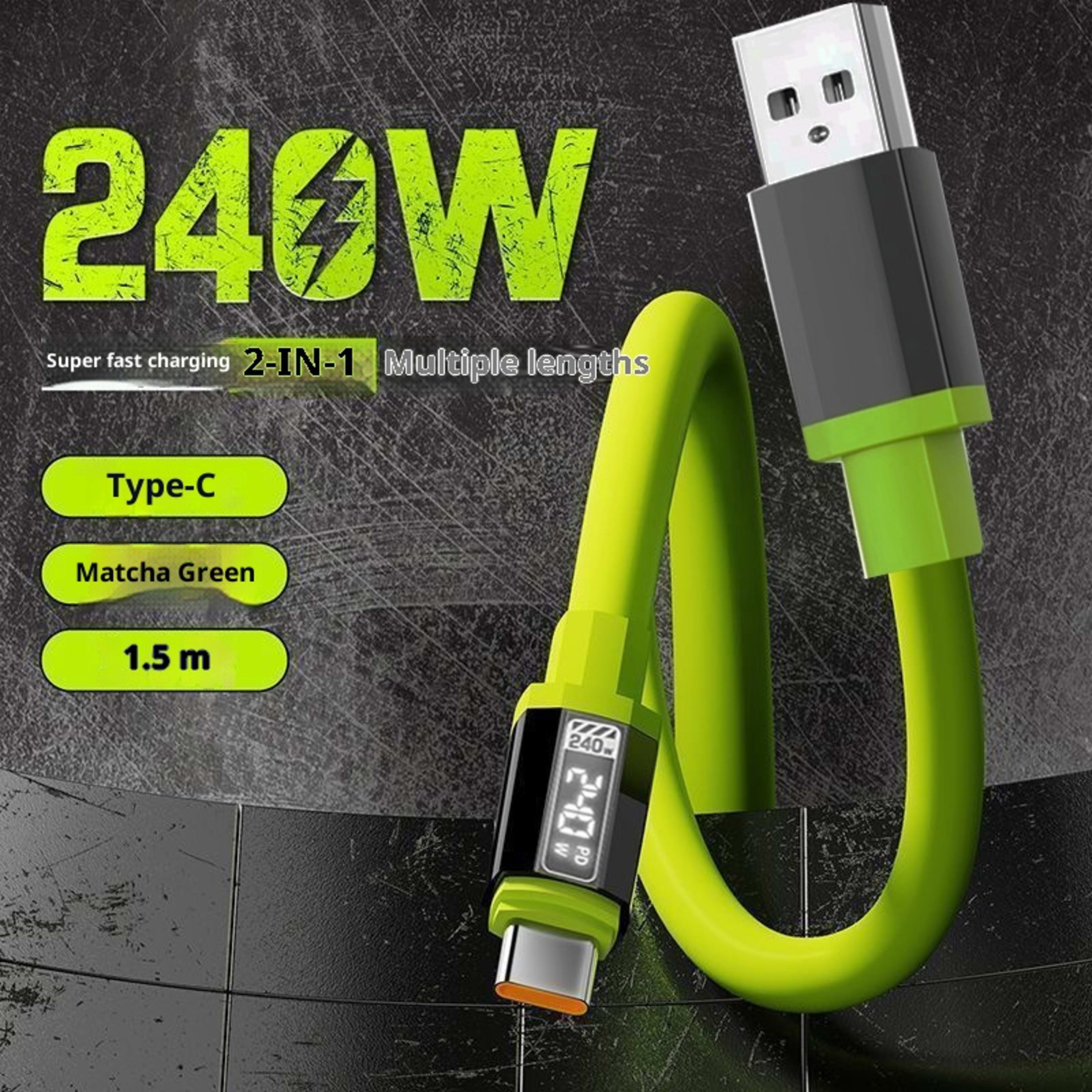 240W Fast Charging Type-C Data Cable Suitable For Mobile Phones And Tablets 1
